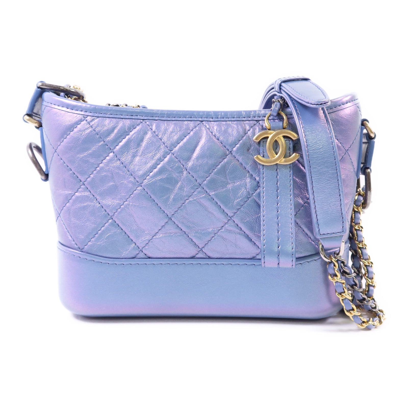 CHANEL 牛皮皮革Gabrielle Small鏈帶肩背袋