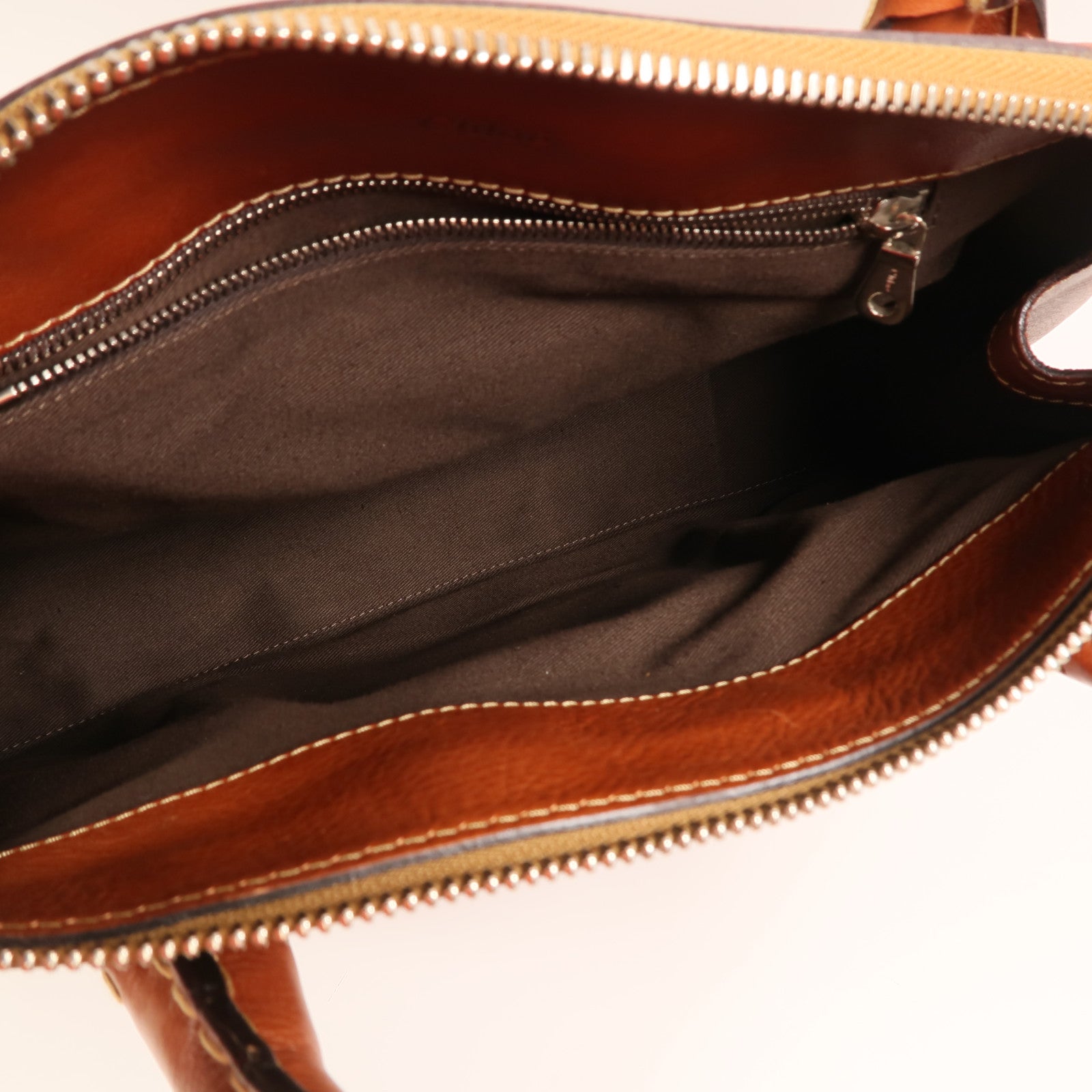 Chloe 牛皮皮革Hand Bag銀扣手挽袋