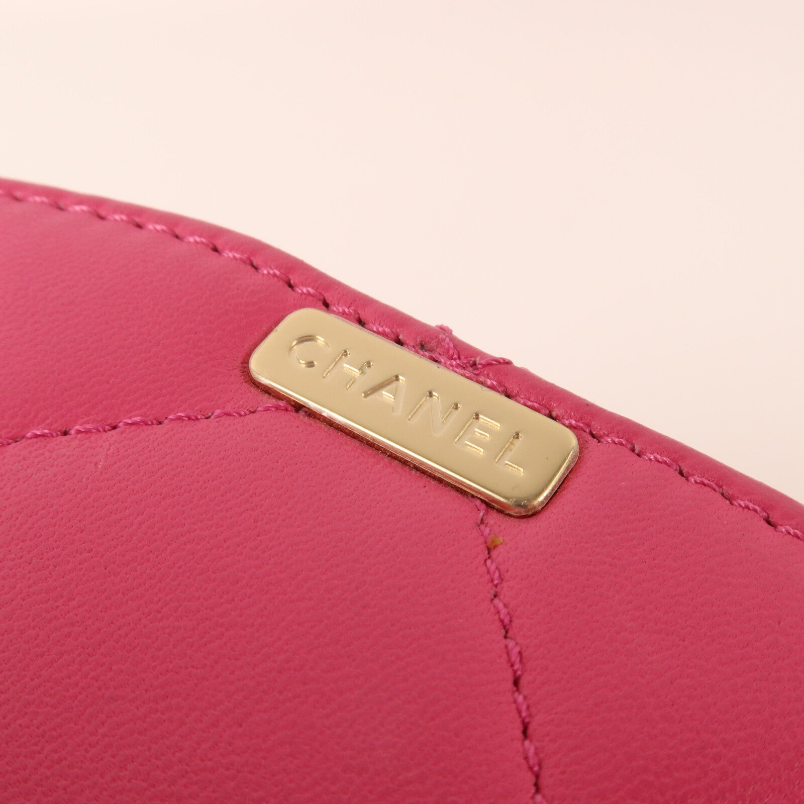 CHANEL 羊皮皮革Vanity Case鏈帶肩背袋