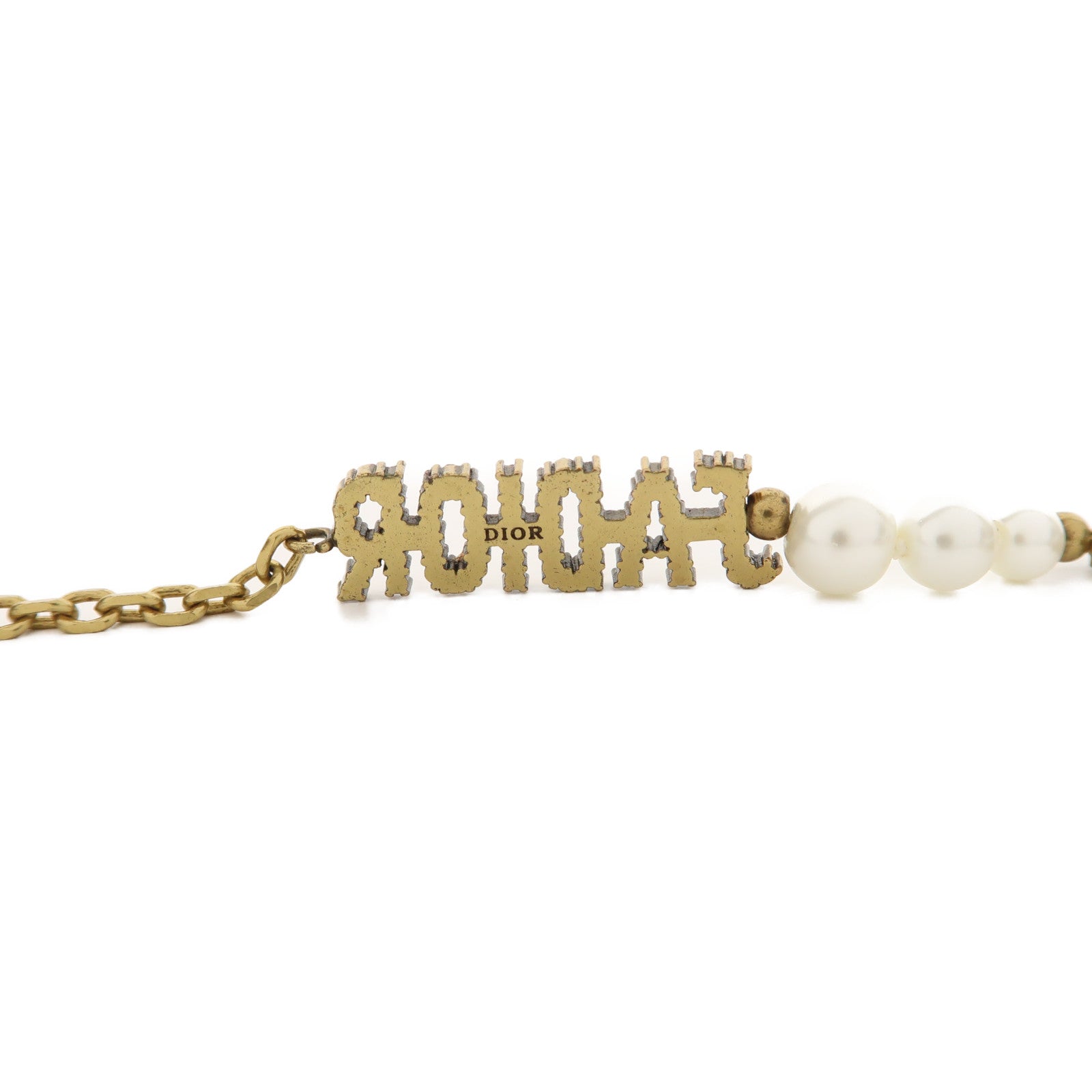 Dior 金屬/水晶J'Adior Bracelet手鏈金色