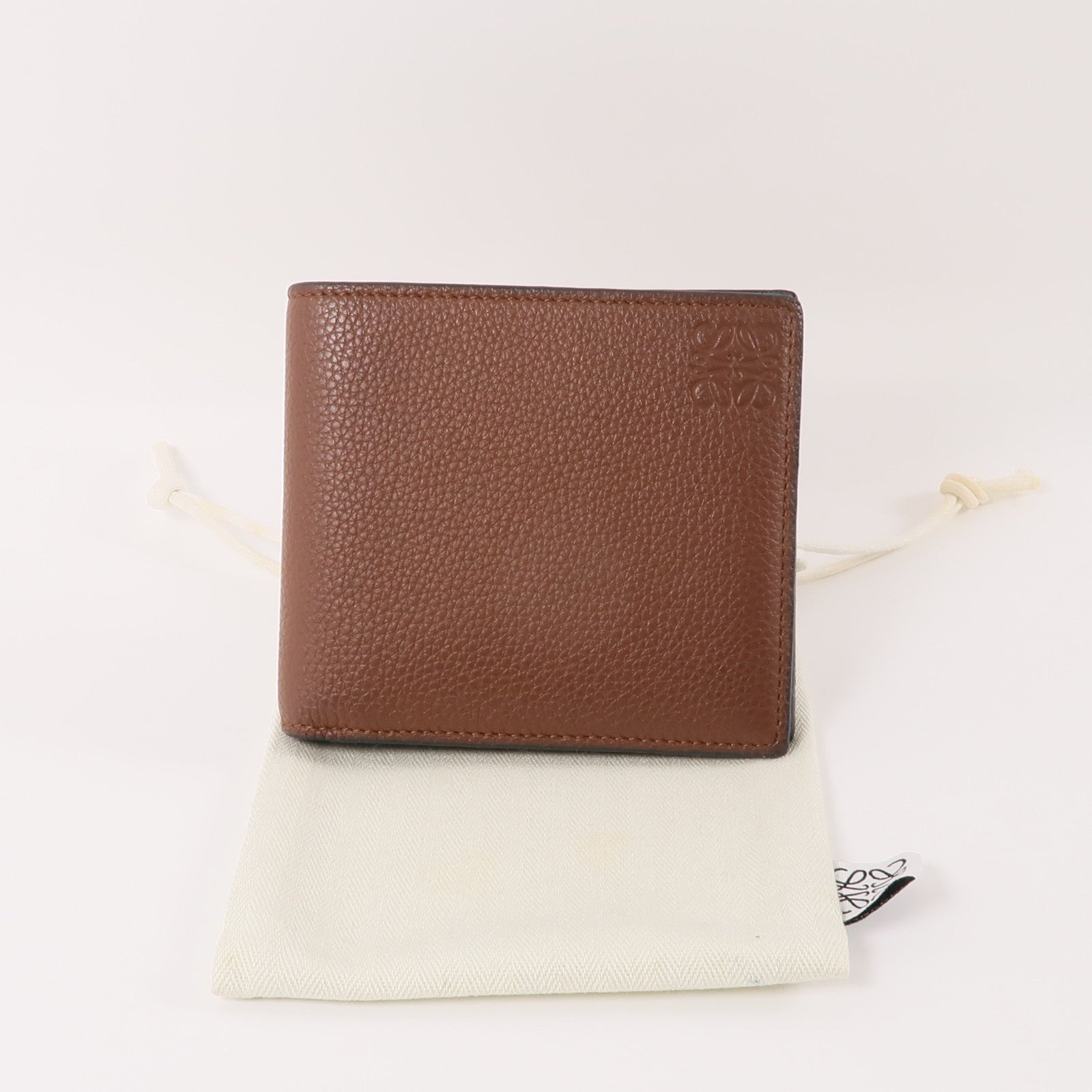 LOEWE 牛皮皮革Wallet錢包棕色