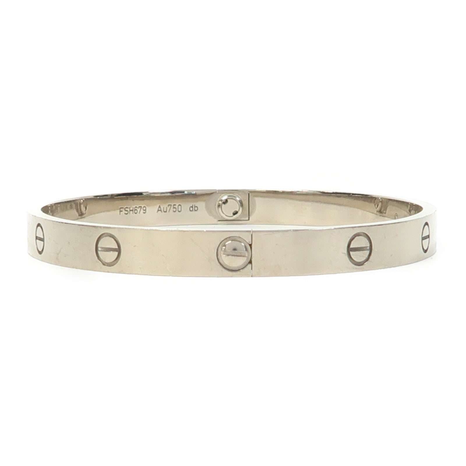 CARTIER 18K白金Love Bracelet手鐲Cartier#20
