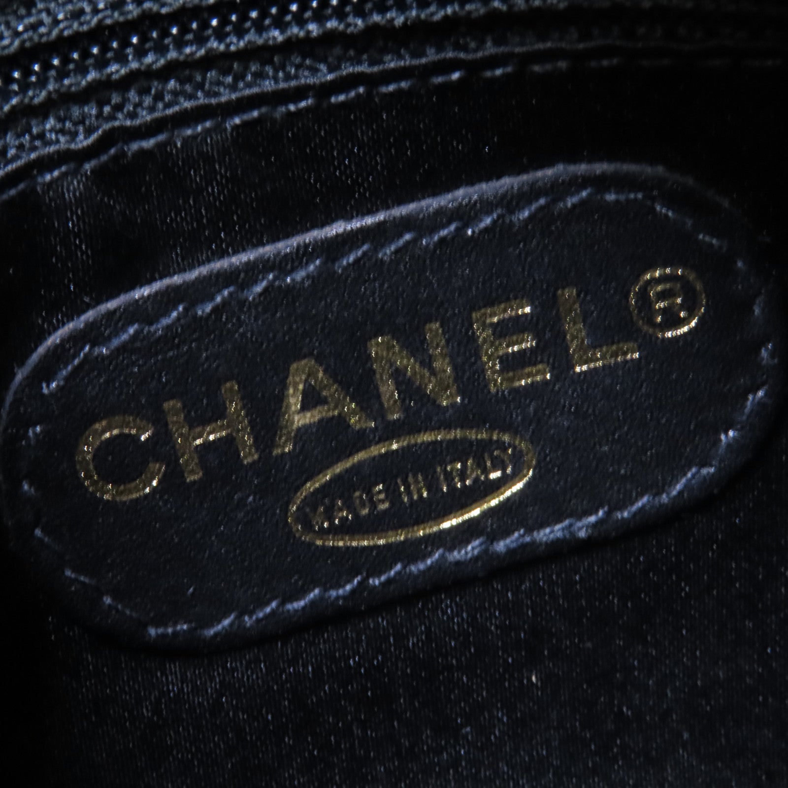 CHANEL 麂皮皮革Vintage Chain Shoulder Bag銀扣鏈帶肩背袋