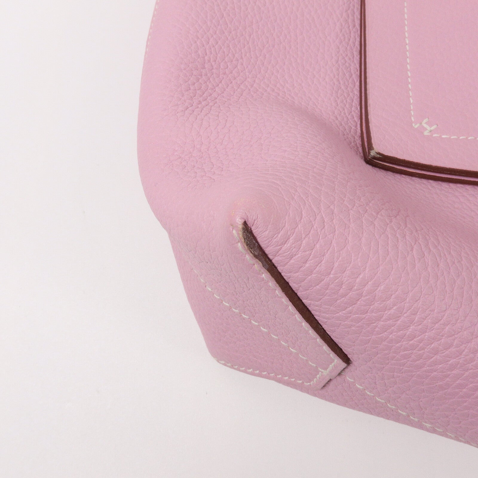 HERMES Clemence皮革Cabasellier 31肩背袋Mauve Sylvestre