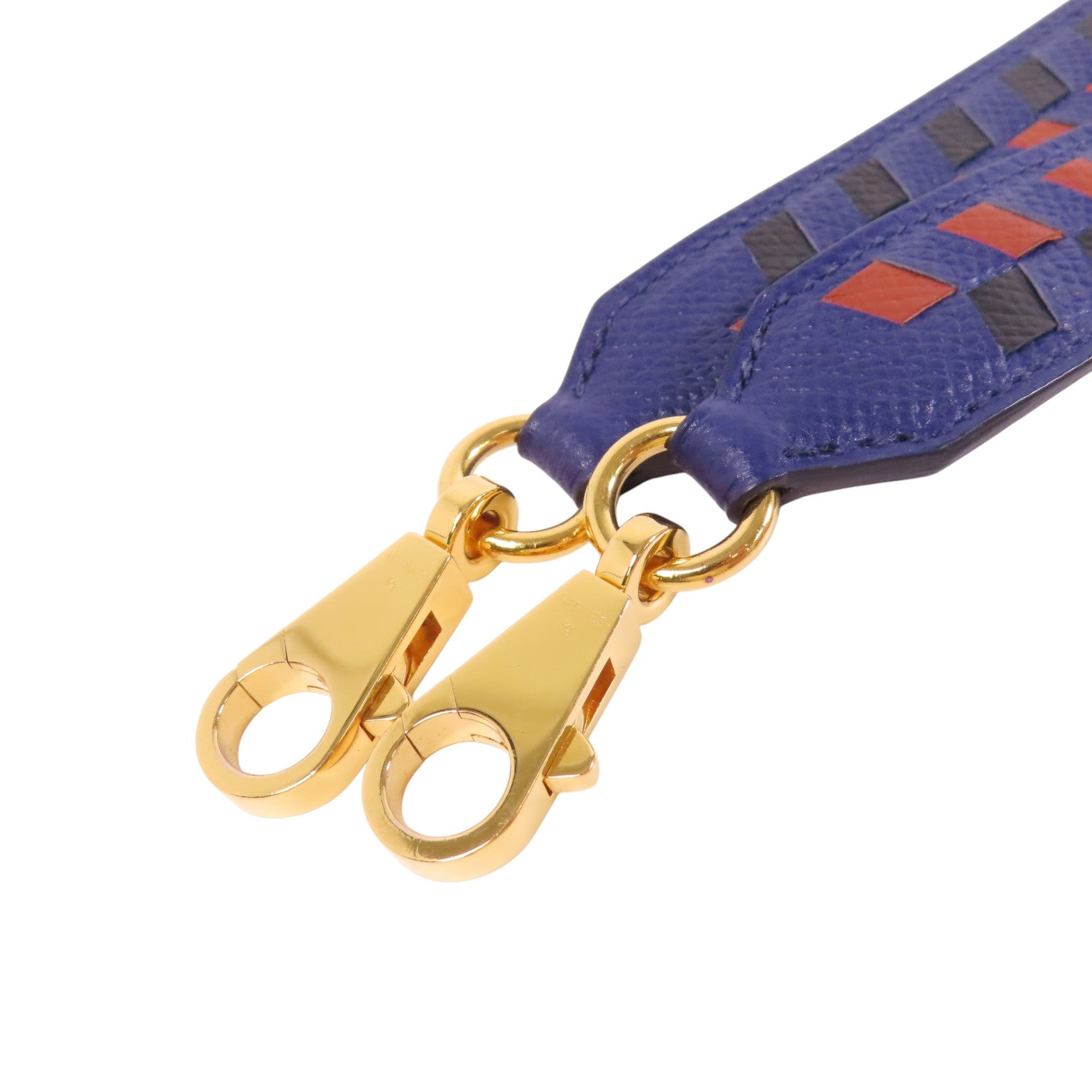 HERMES Epsom皮革Shoulder Strap銀扣肩帶