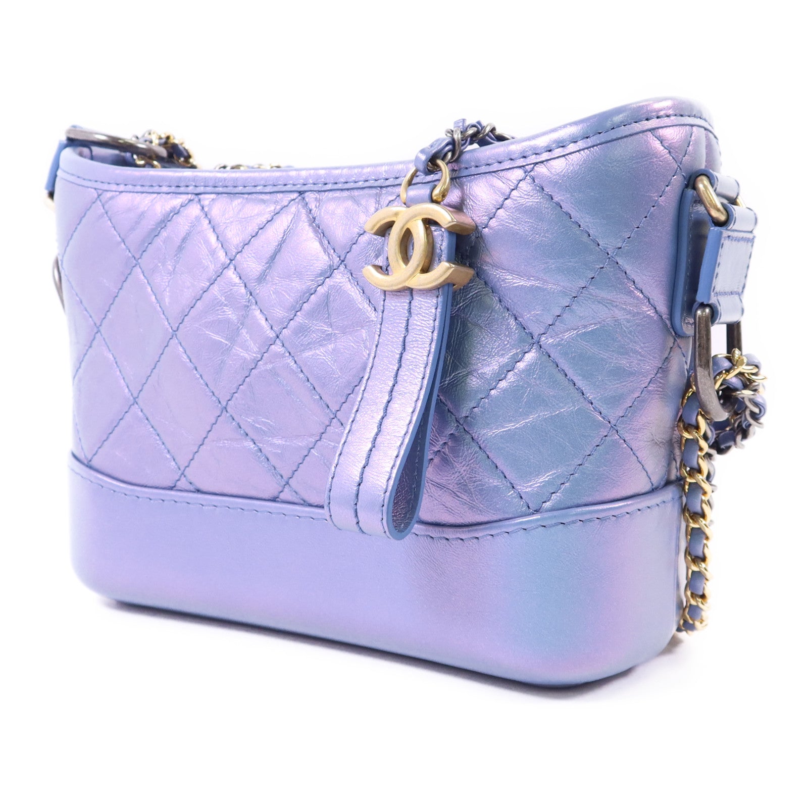 CHANEL 牛皮皮革Gabrielle Small鏈帶肩背袋