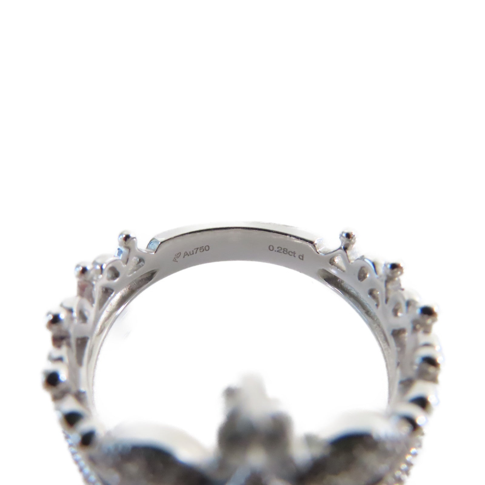 JEWELRY **【激減優惠】18K白金/0.28ct鑽石Diamond Ring戒指US#5.75