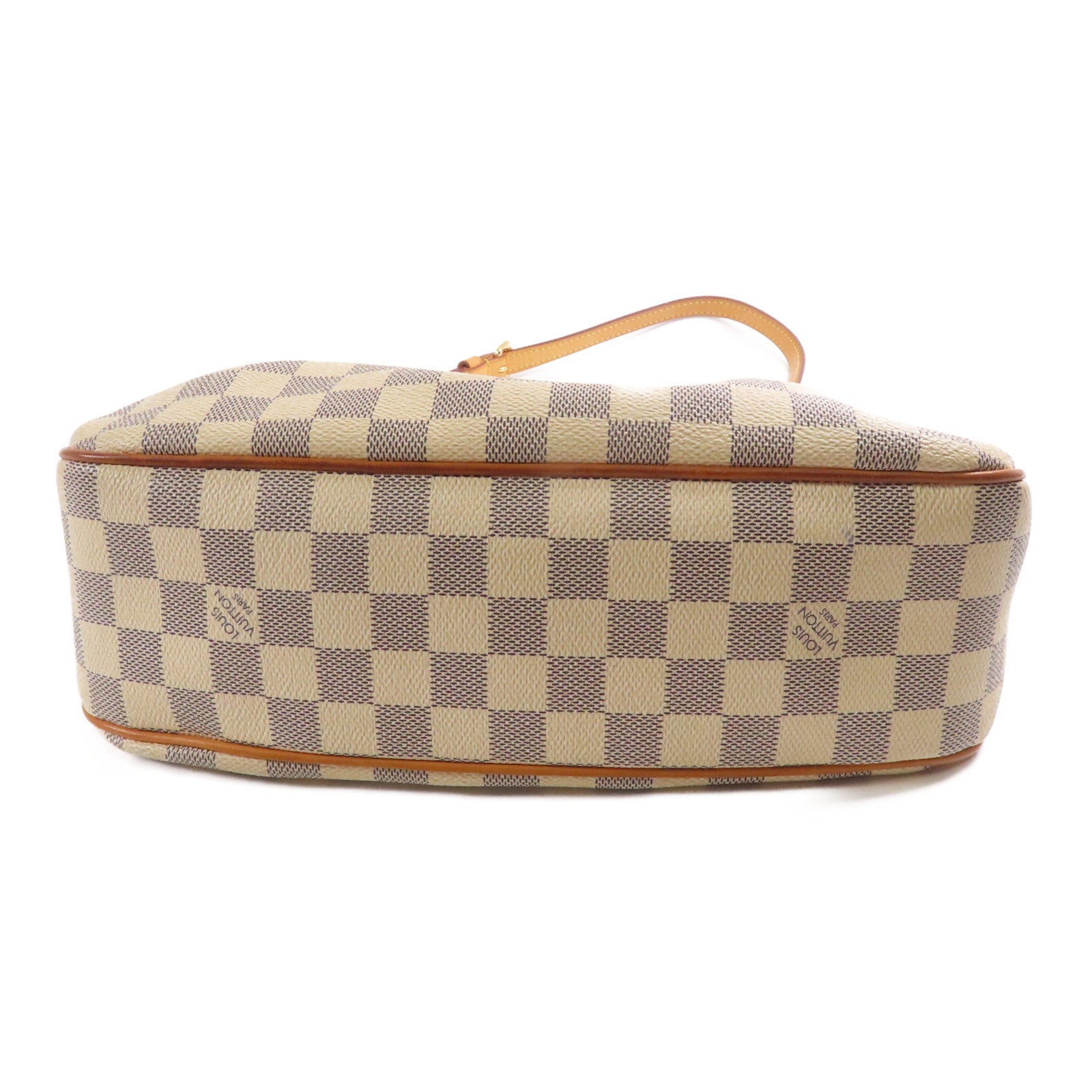 LOUIS VUITTON Damier Azur Siracusa PM金扣肩背袋