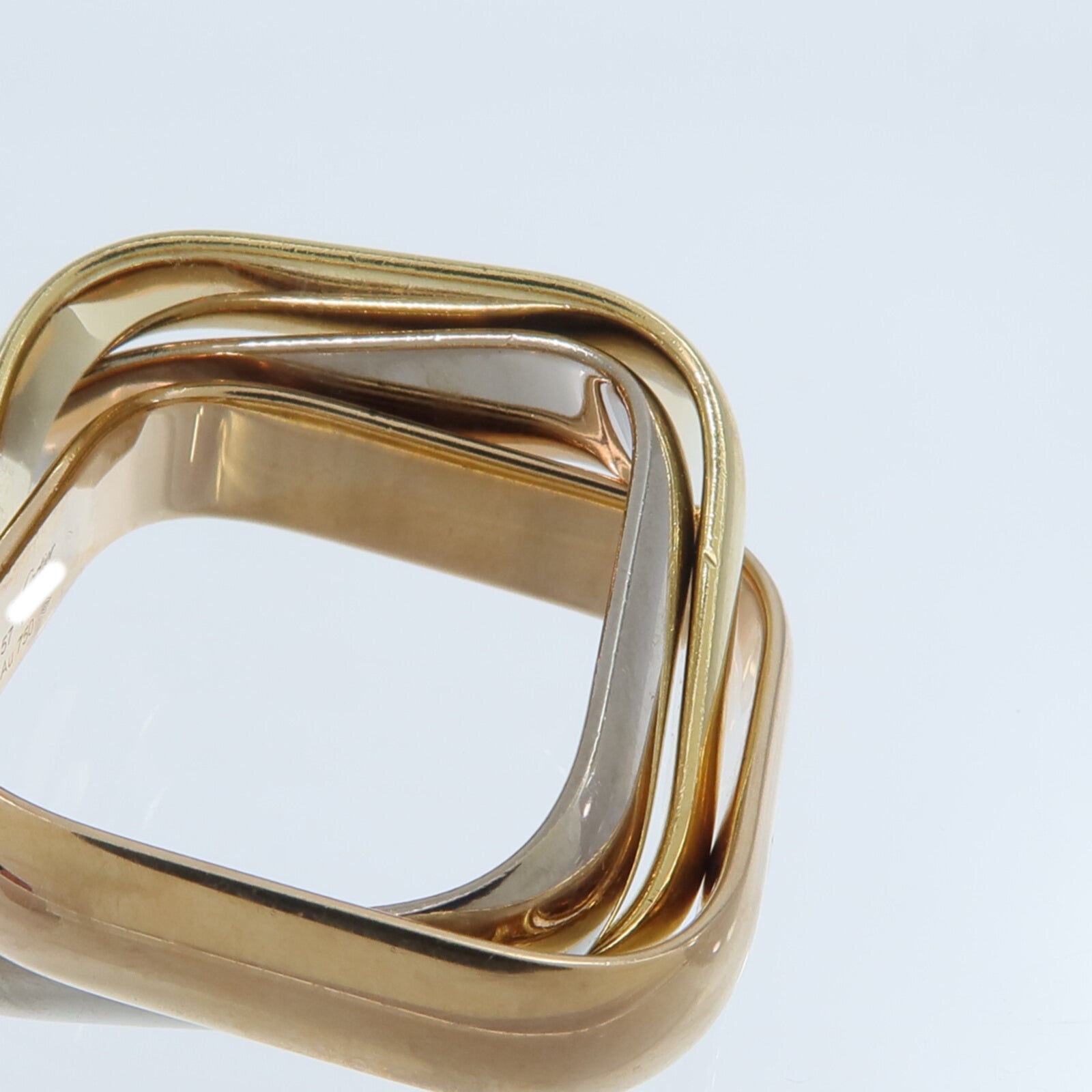 CARTIER 18K玫瑰金/黃金/白金Trinity Cushion-Shaped Ring Large戒指