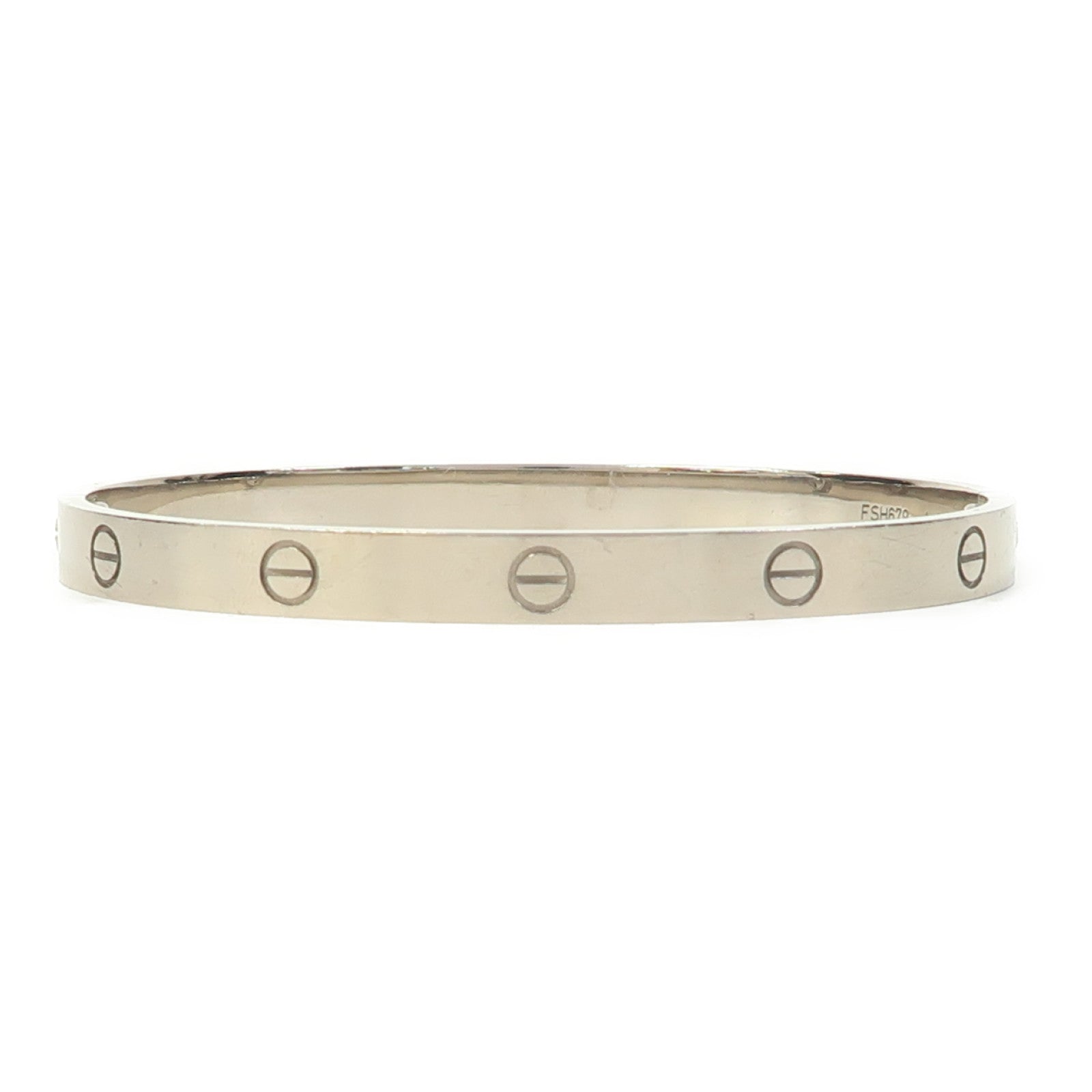 CARTIER 18K白金Love Bracelet手鐲Cartier#20