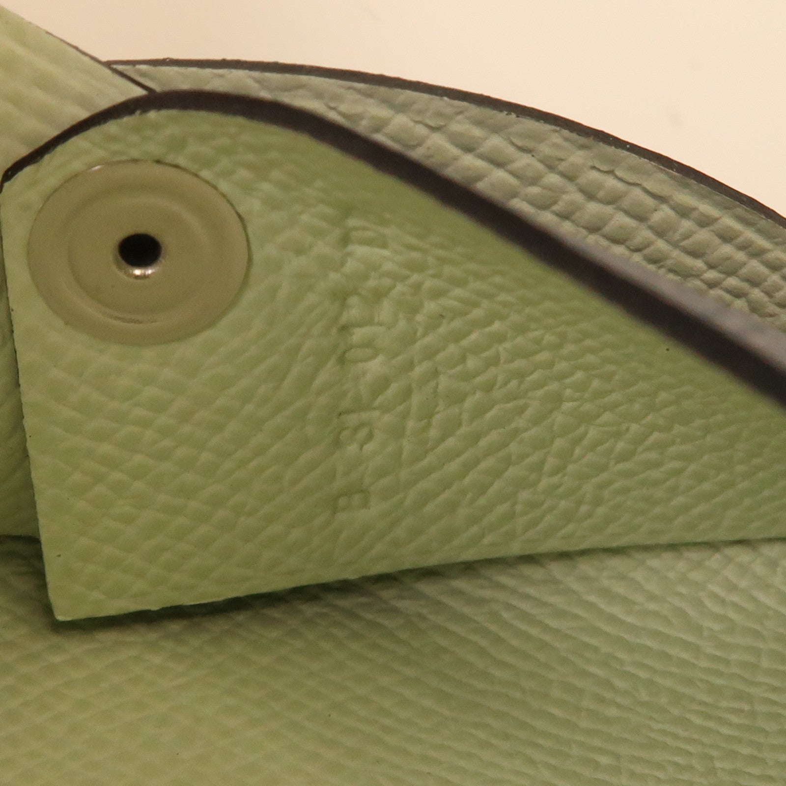 HERMES Epsom皮革Calvi Card Case銀扣卡片套Bleu de Prusse/深藍色