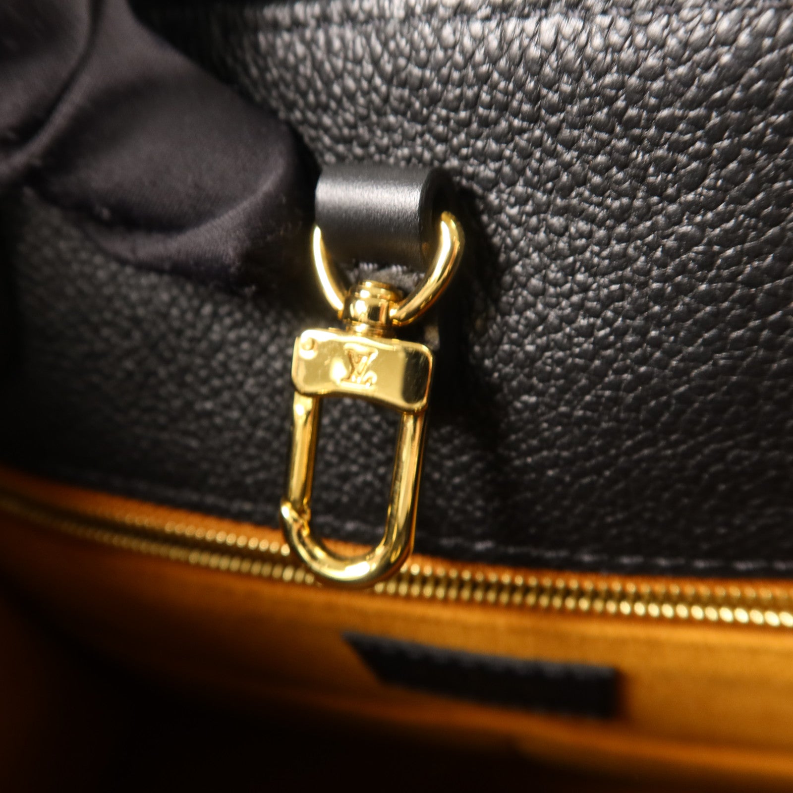 LOUIS VUITTON Monogram Empreinte On The Go MM金扣手挽肩背兩用袋