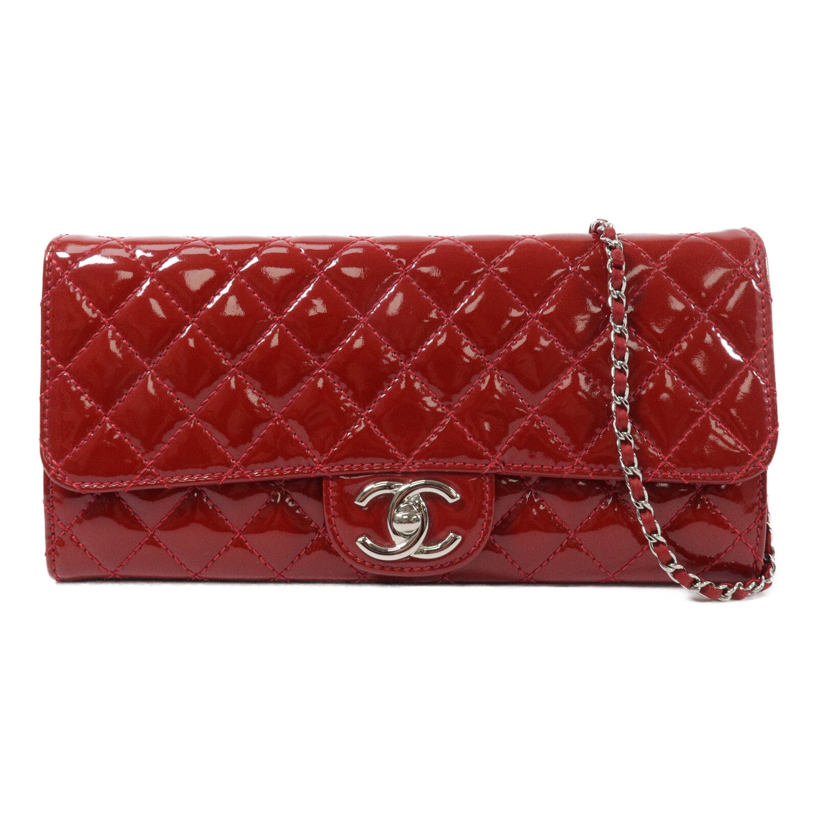 CHANEL 漆皮皮革Chain Shoulder鏈帶肩背袋