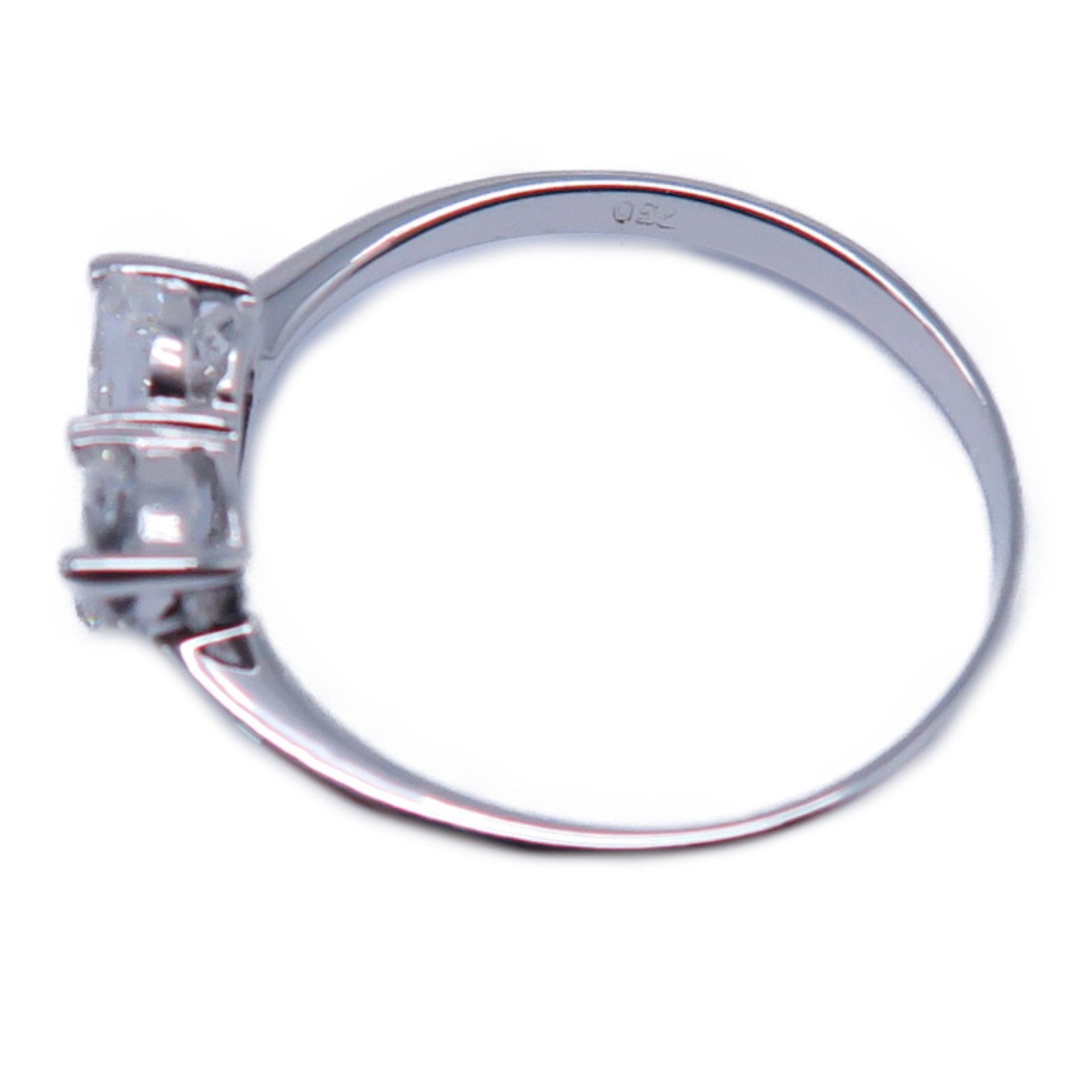 JEWELRY 【激減優惠】18K白金Heart Ring 0.82ct鑽石戒指US#5.5