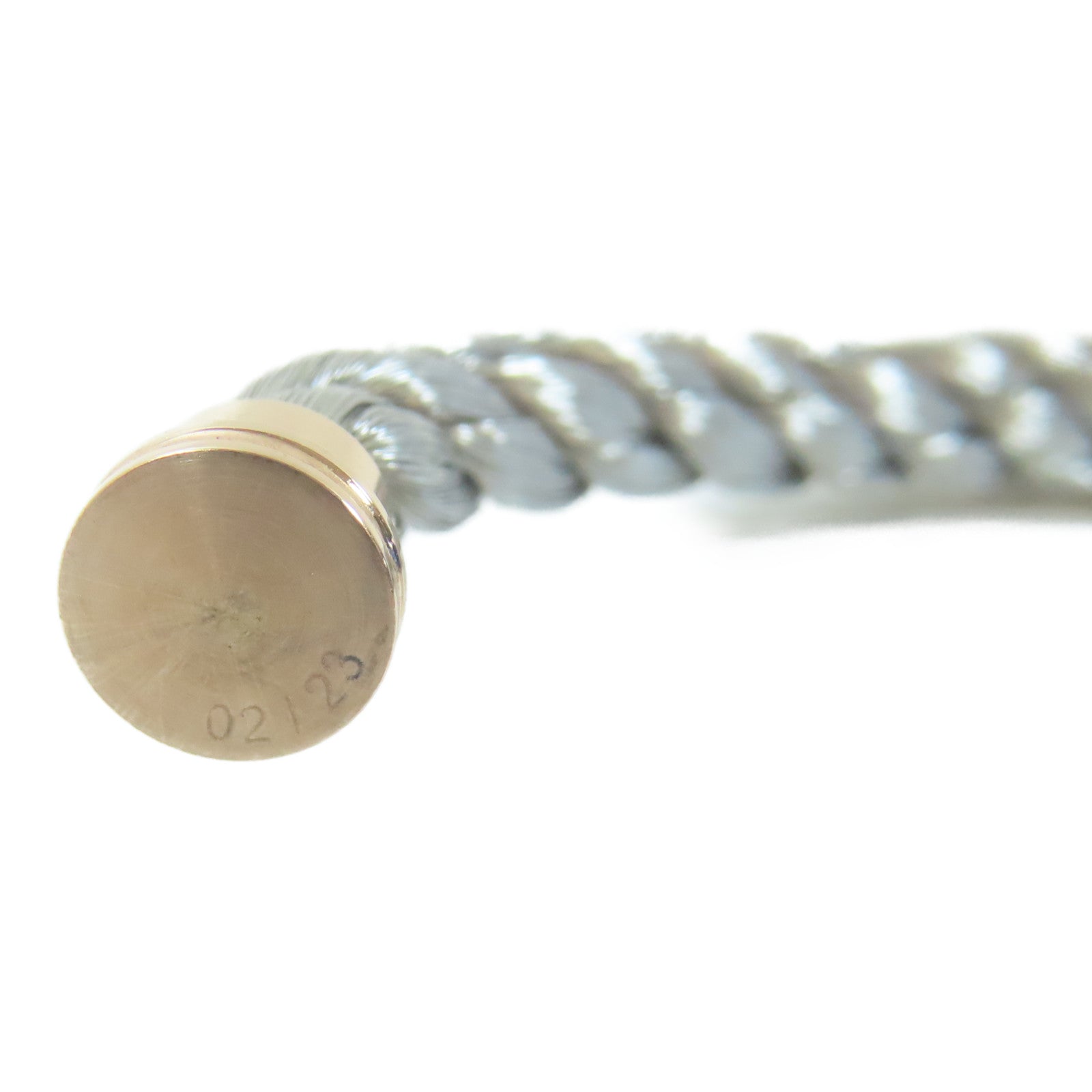 FRED 18K黃金Force 10 Bracelet手鐲銀色/綠色/啡色#15cm