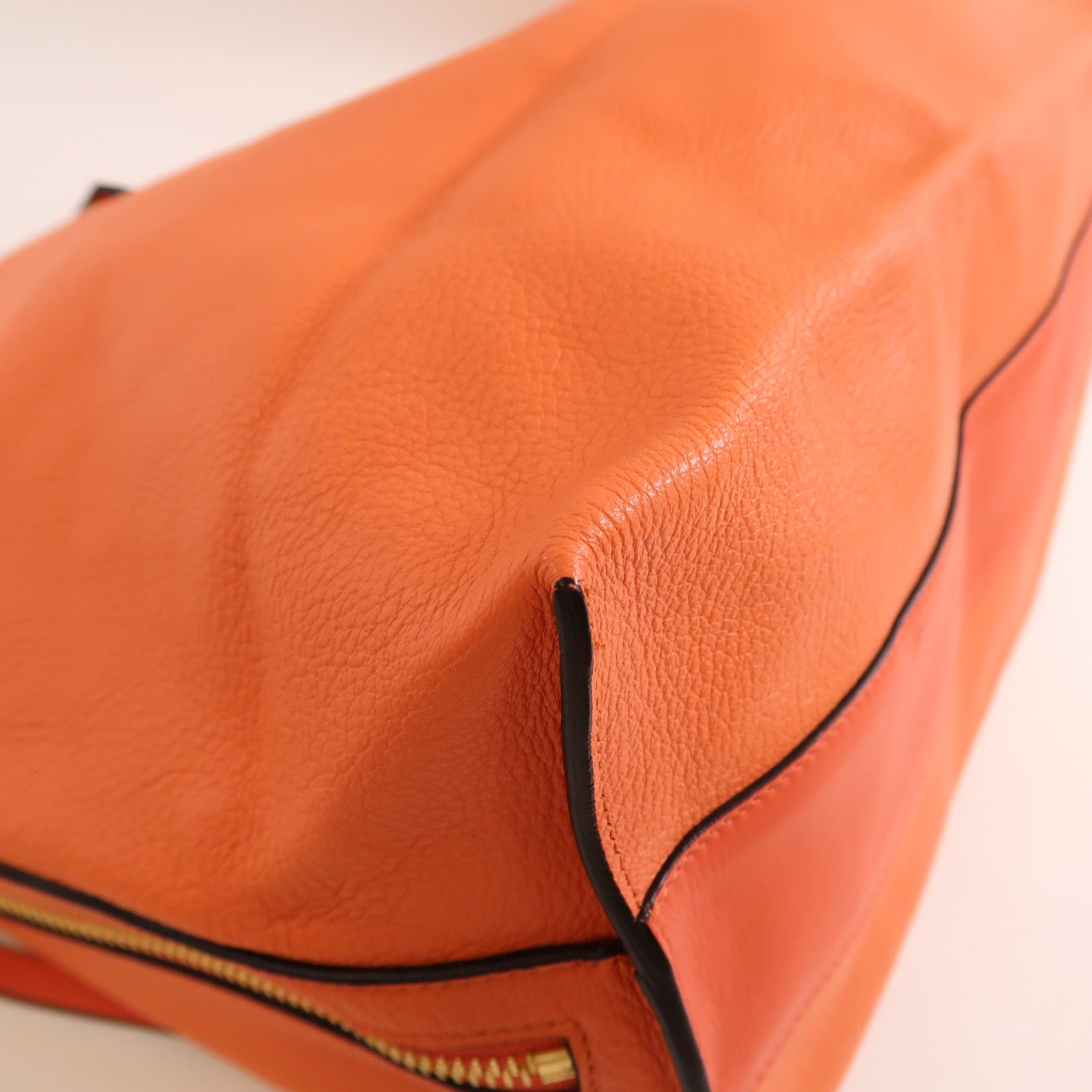 Chloe 牛皮皮革Tote Bag金扣肩背袋