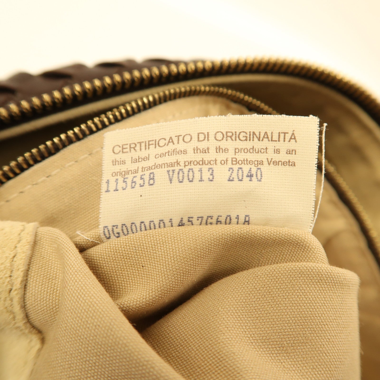 BOTTEGA VENETA 織紋皮革Shoulder Bag金扣肩背袋啡色