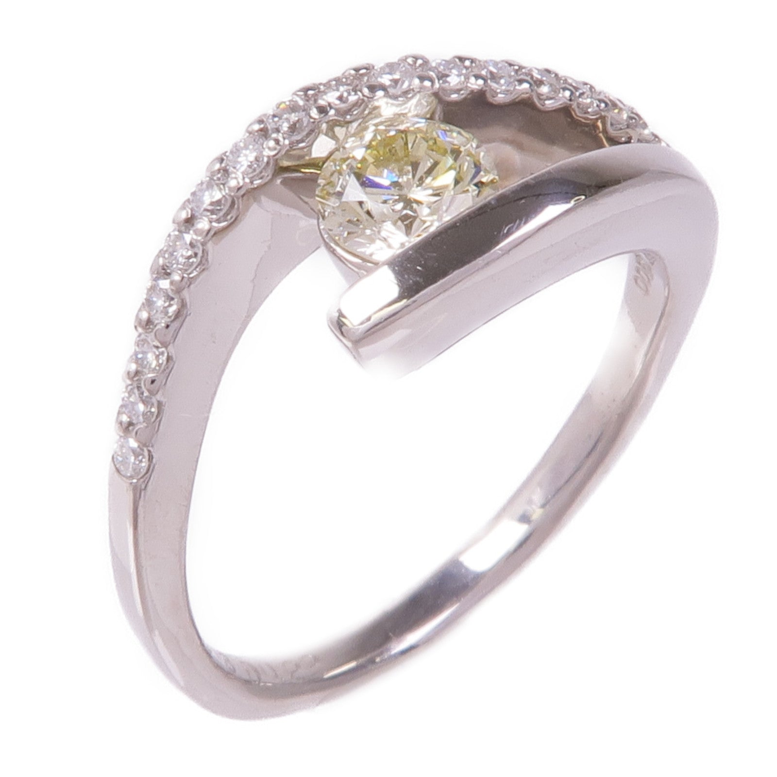JEWELRY PT900鉑金Diamod Ring鑽石戒指US#8