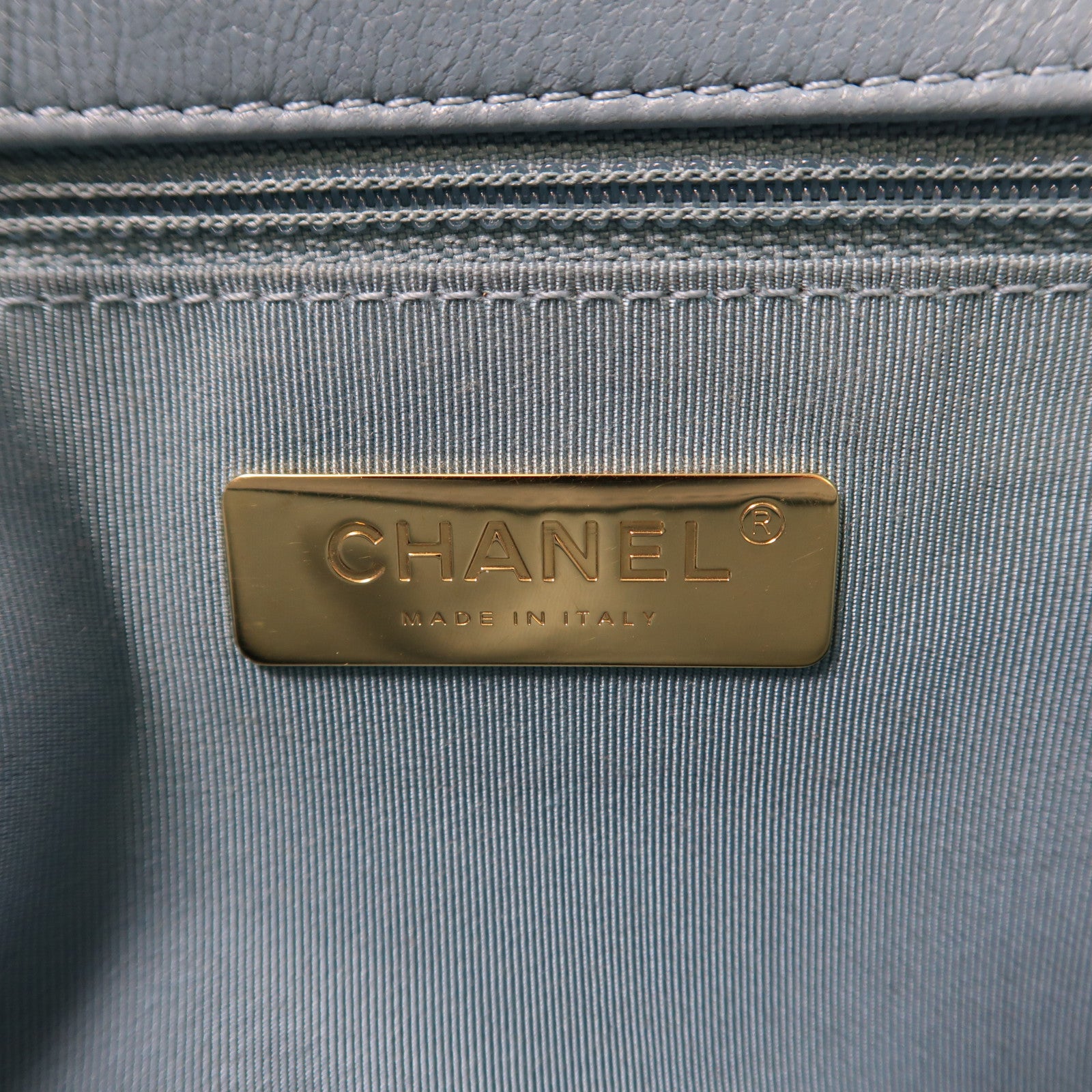 CHANEL 【激減優惠】牛皮皮革C19 Small手挽肩背兩用袋藍色
