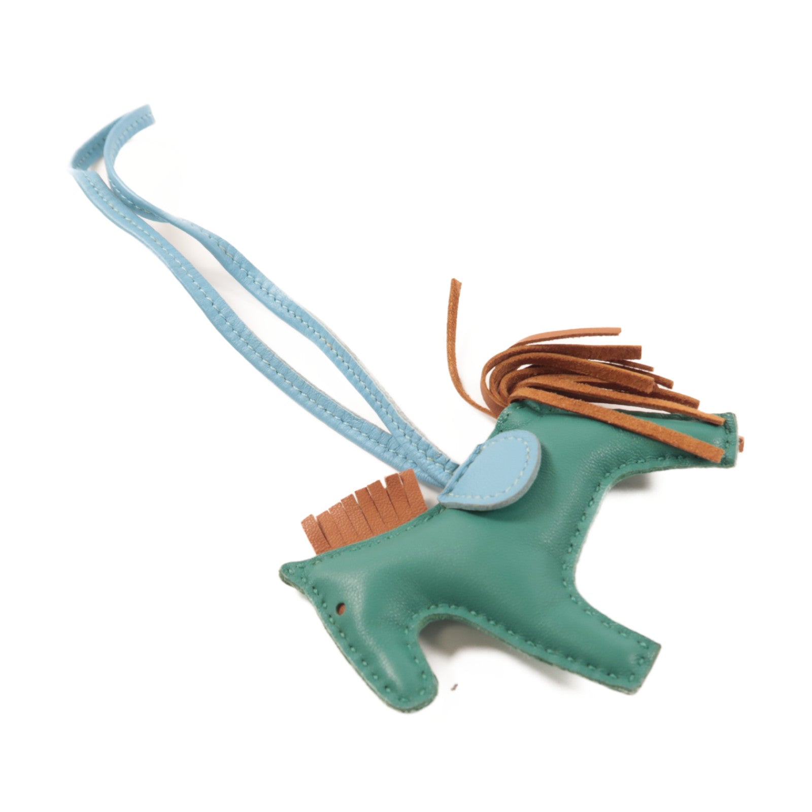 HERMES Swift皮革Rodeo S掛飾藍色/綠色/啡色