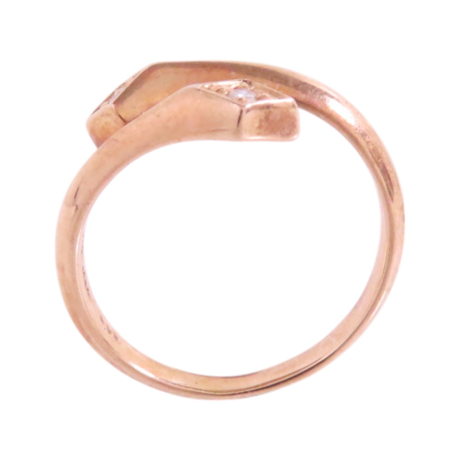 JEWELRY 【激減優惠】10K玫瑰金/鑽石Diamond Ring戒指US#6.5