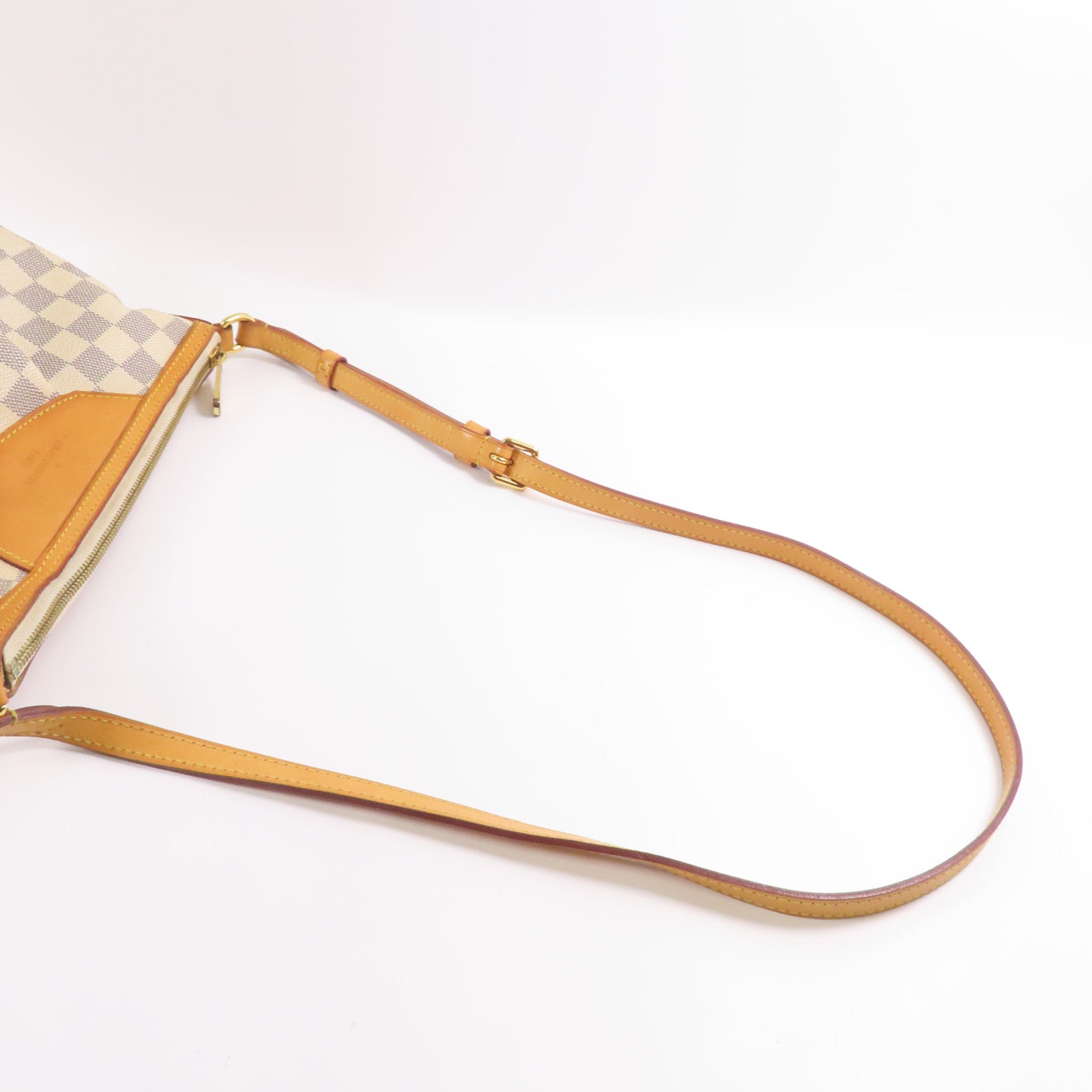 LOUIS VUITTON Damier Azur Siracusa PM金扣肩背袋