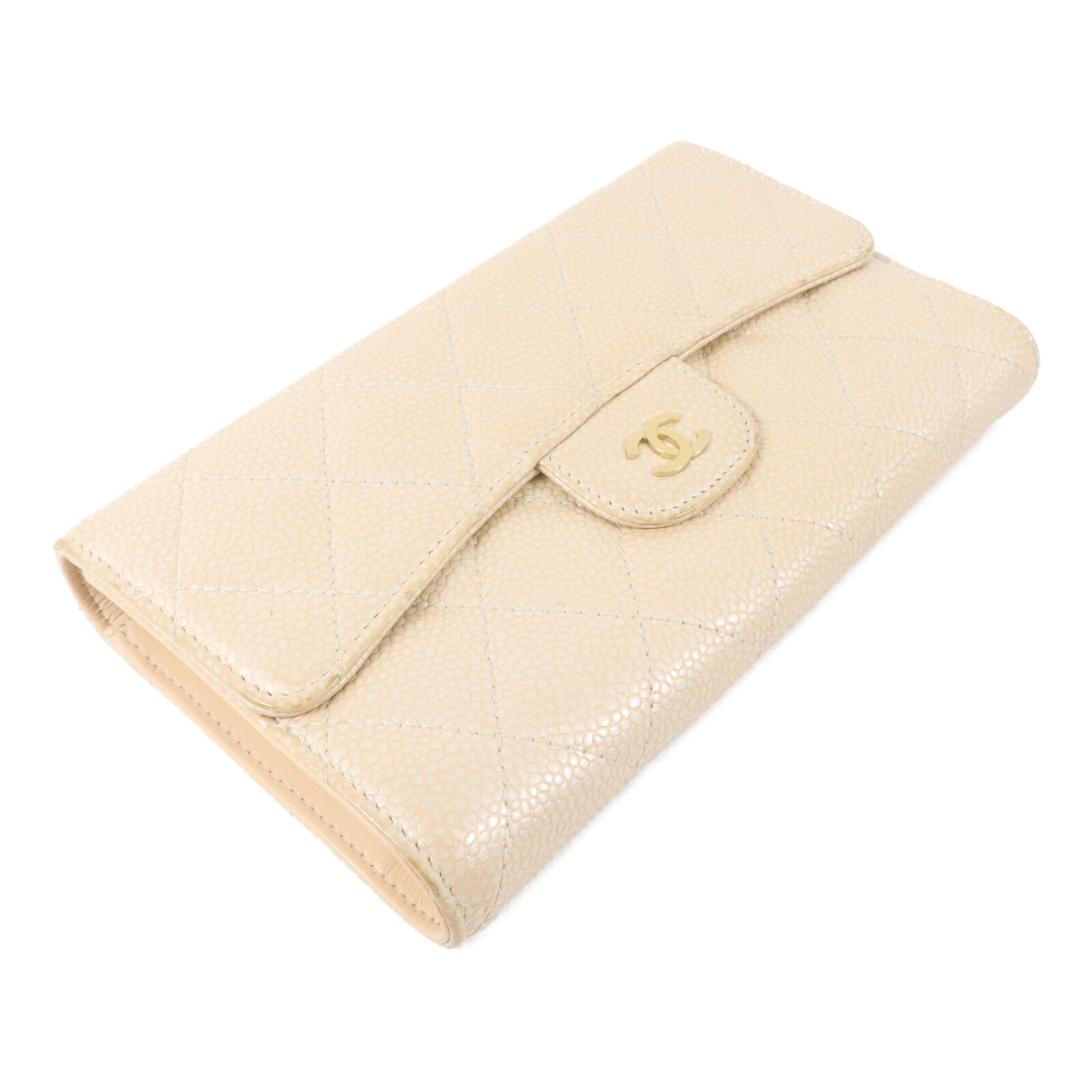 CHANEL 牛皮皮革Trifold Long Wallet長錢包