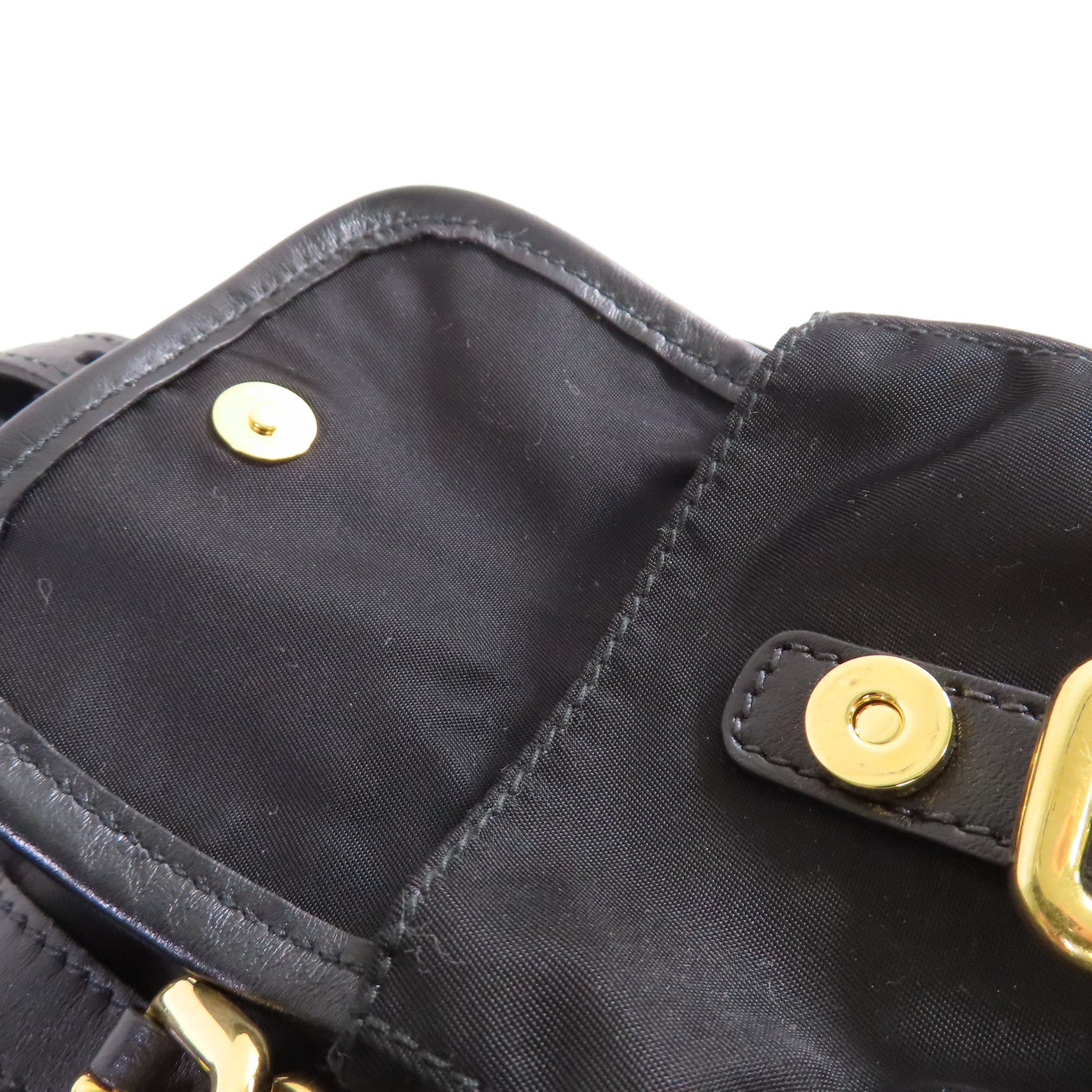 PRADA 尼龍Small Re-Nylon Backpack金扣背包黑色