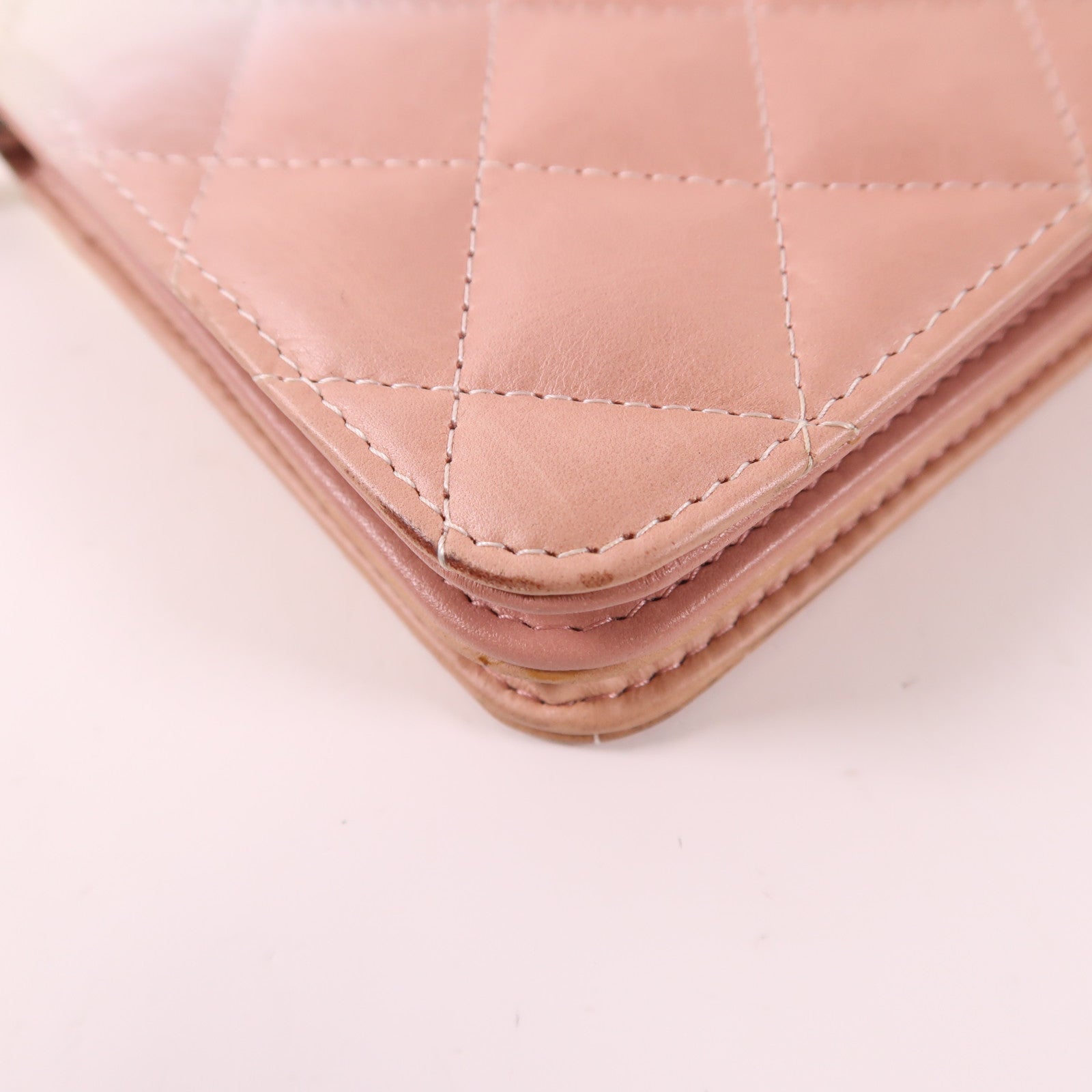 CHANEL 漆皮皮革/牛皮皮革WOC Wallet On Chain銀扣鏈帶肩背袋