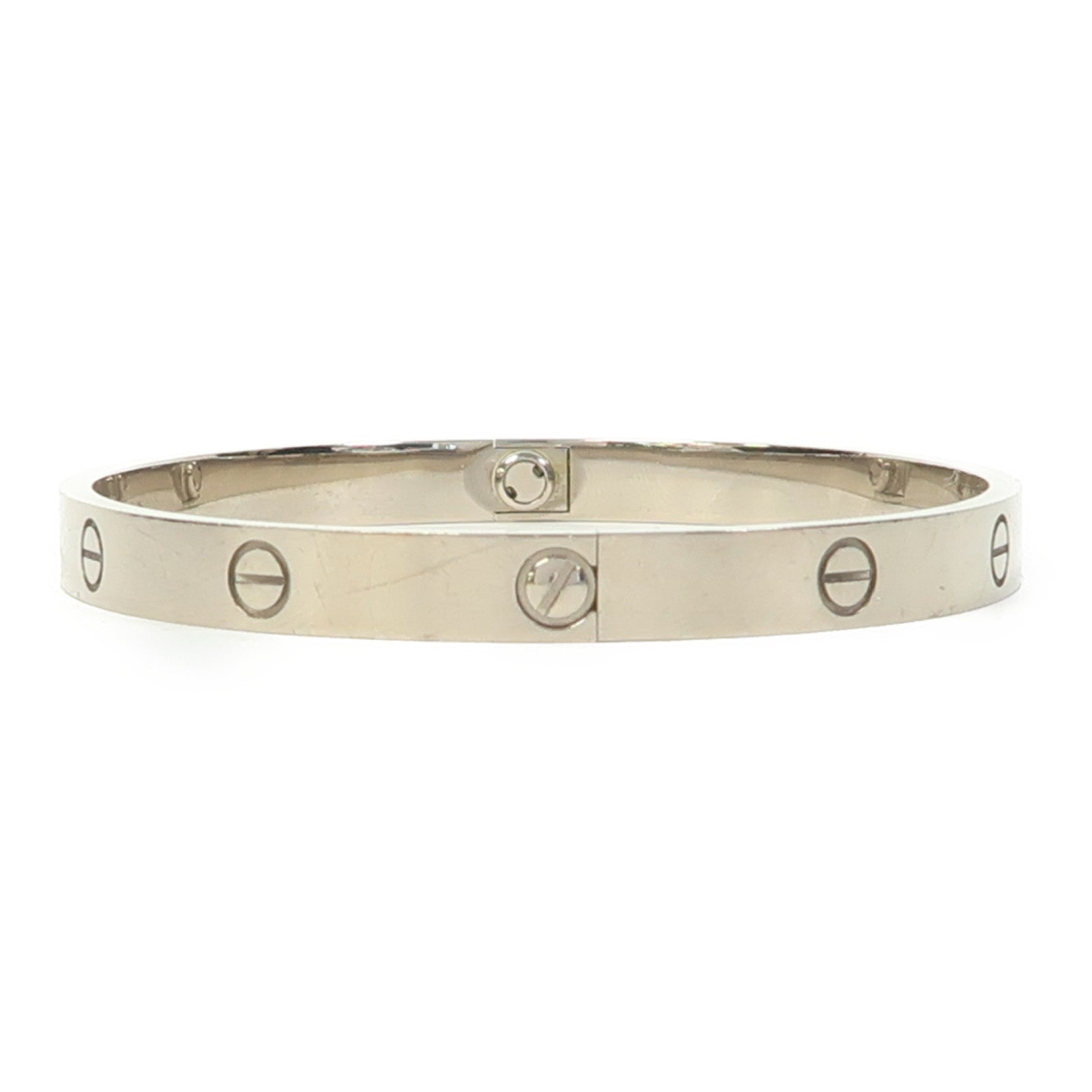 CARTIER 18K白金Love Bracelet手鐲Cartier#20