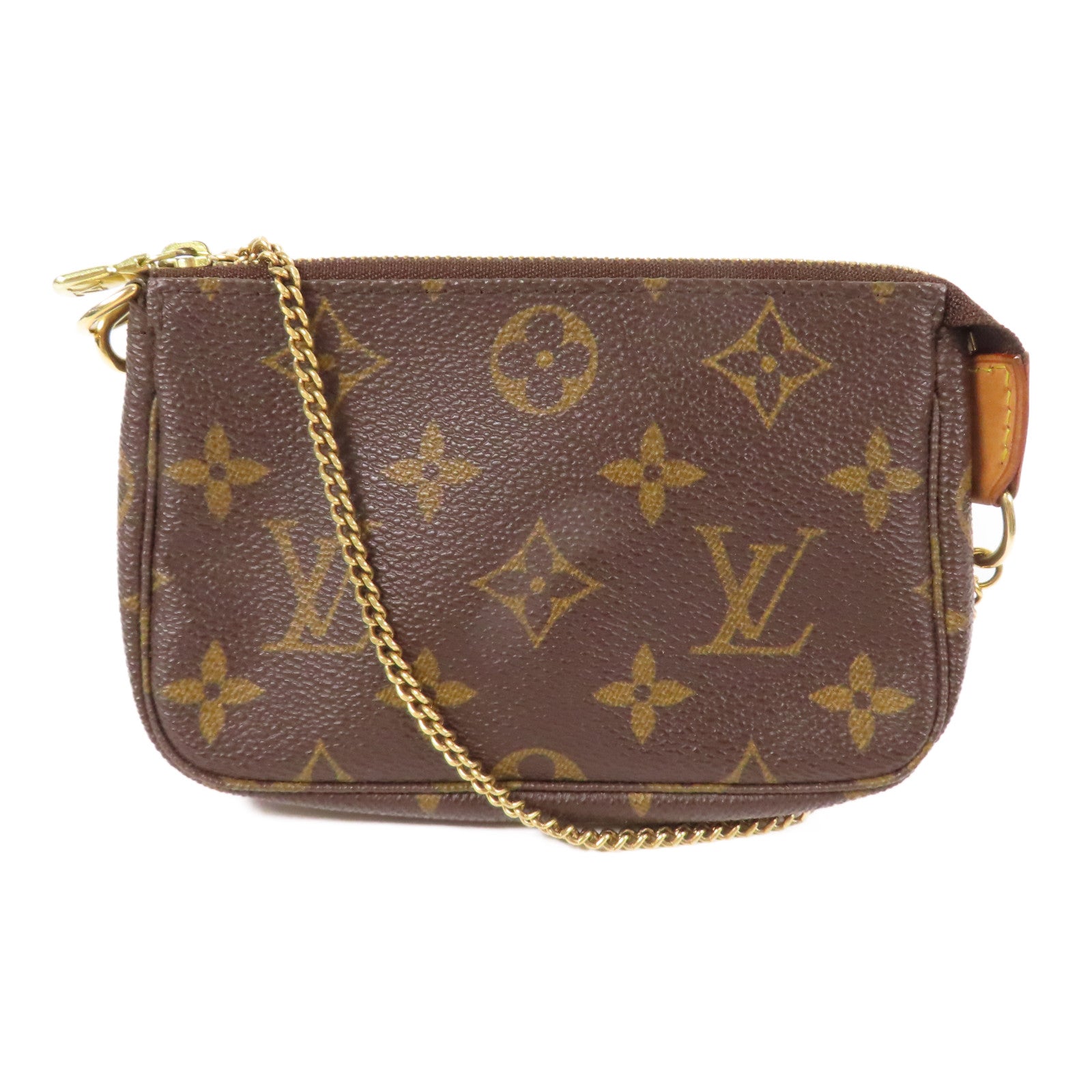 LOUIS VUITTON LV GHW Mini Pochette Accessoires Handbag M58009 Monogram Brown