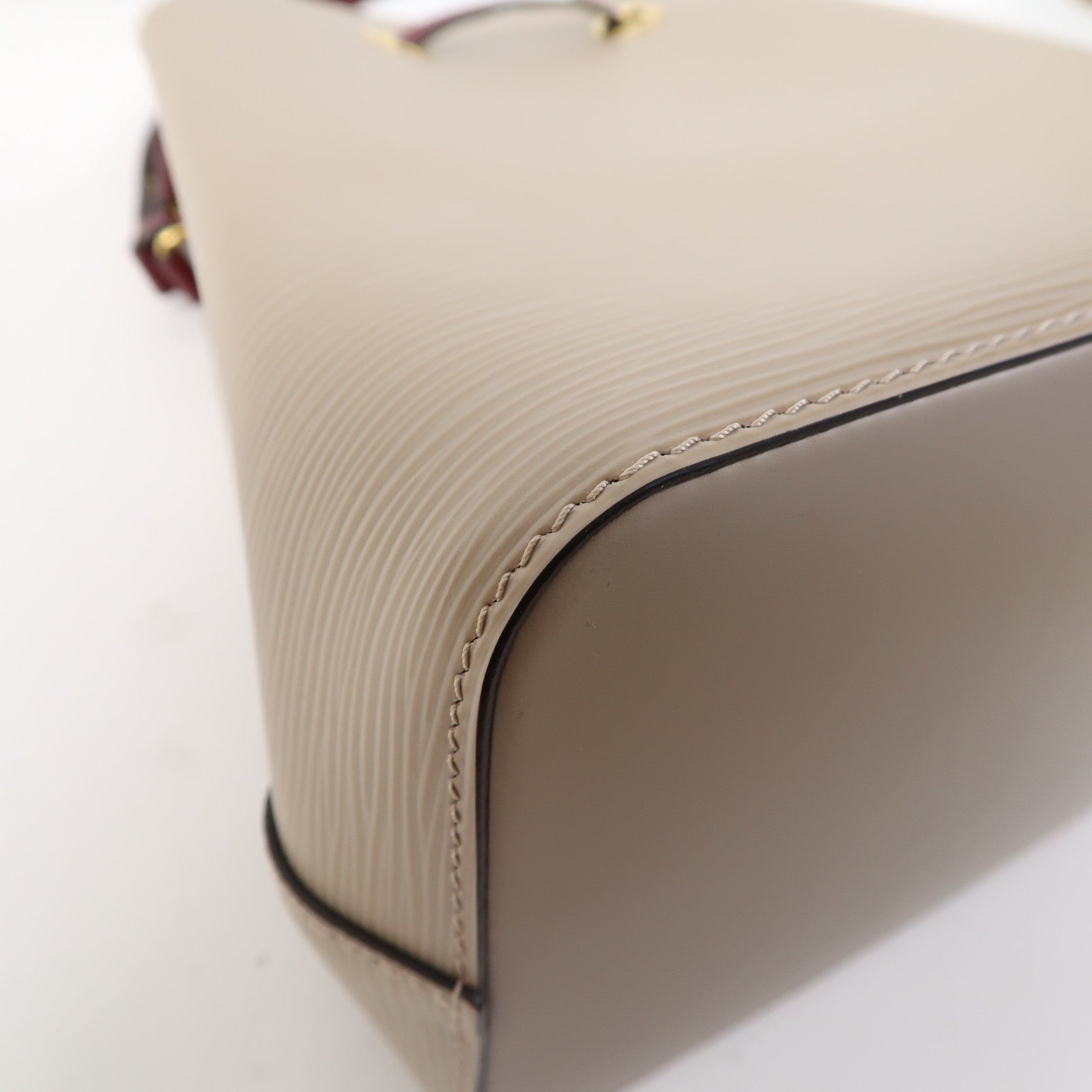 LOUIS VUITTON Epi NeoNoe BB金扣手挽肩背兩用袋米色/紅色
