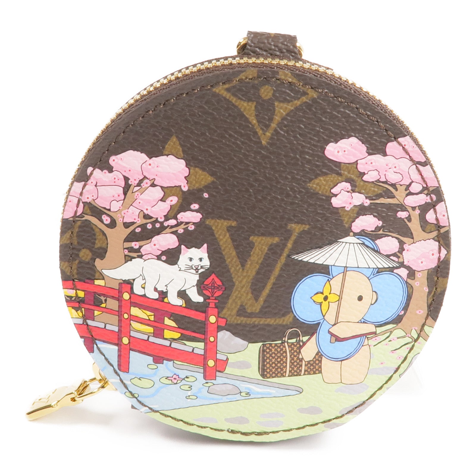 LOUIS VUITTON Monogram Coin Case金扣零錢包
