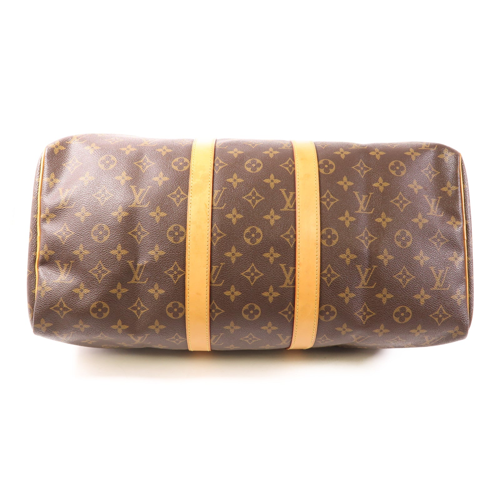 LOUIS VUITTON LV GHW Keepall 45 Travel Boston Hand Bag M41428 Monogram Brown