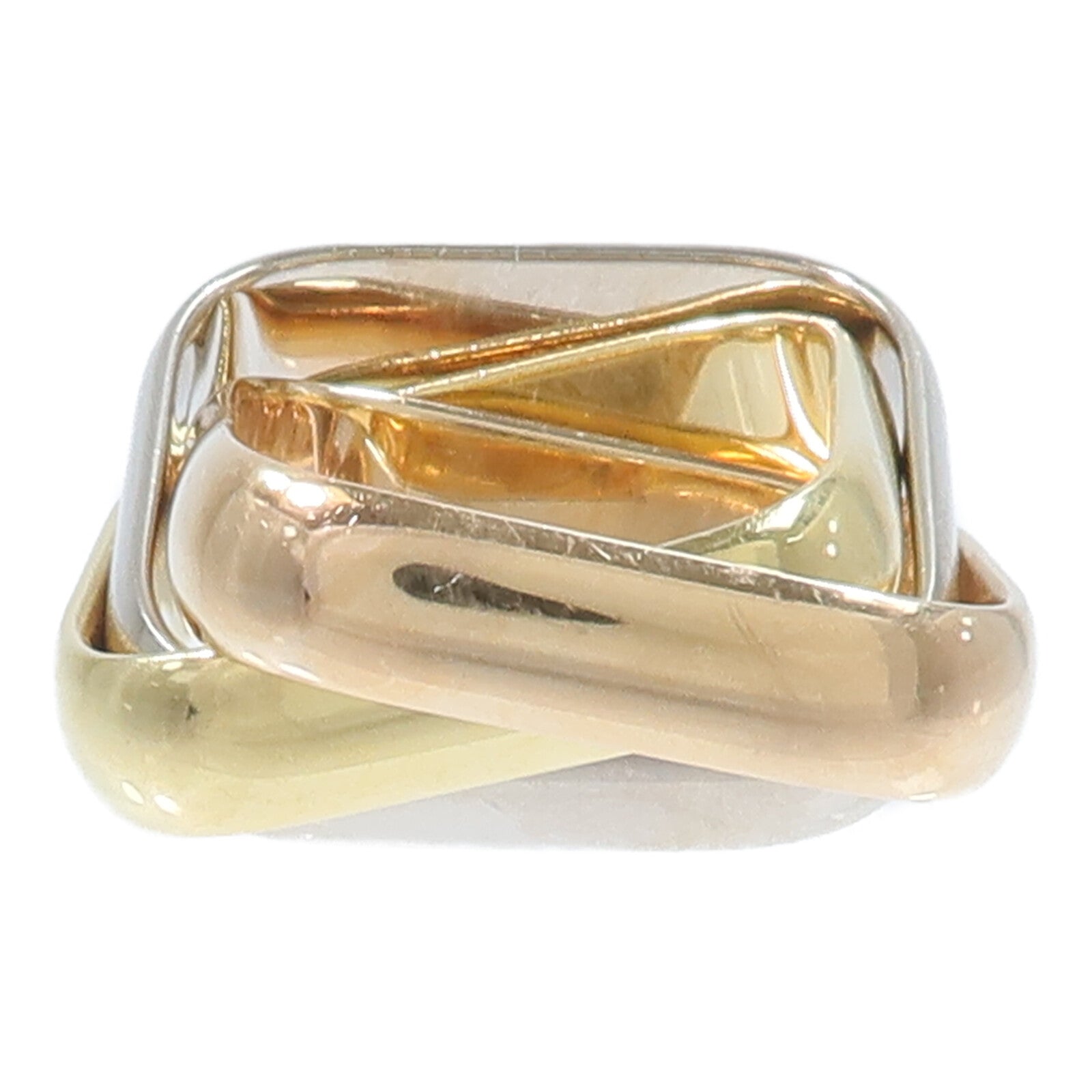 CARTIER 18K玫瑰金/黃金/白金Trinity Cushion-Shaped Ring Large戒指