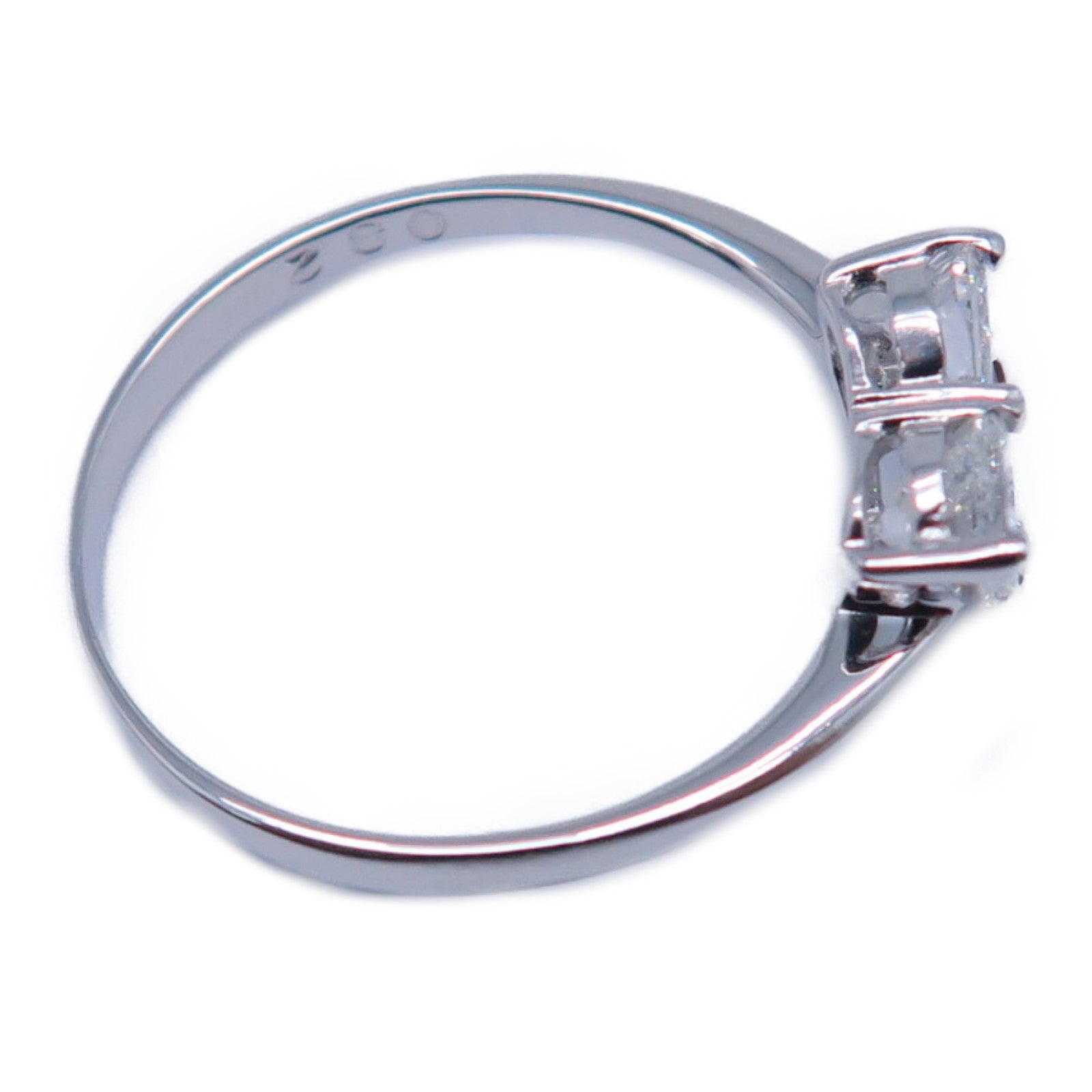JEWELRY 【激減優惠】18K白金Heart Ring 0.82ct鑽石戒指US#5.5