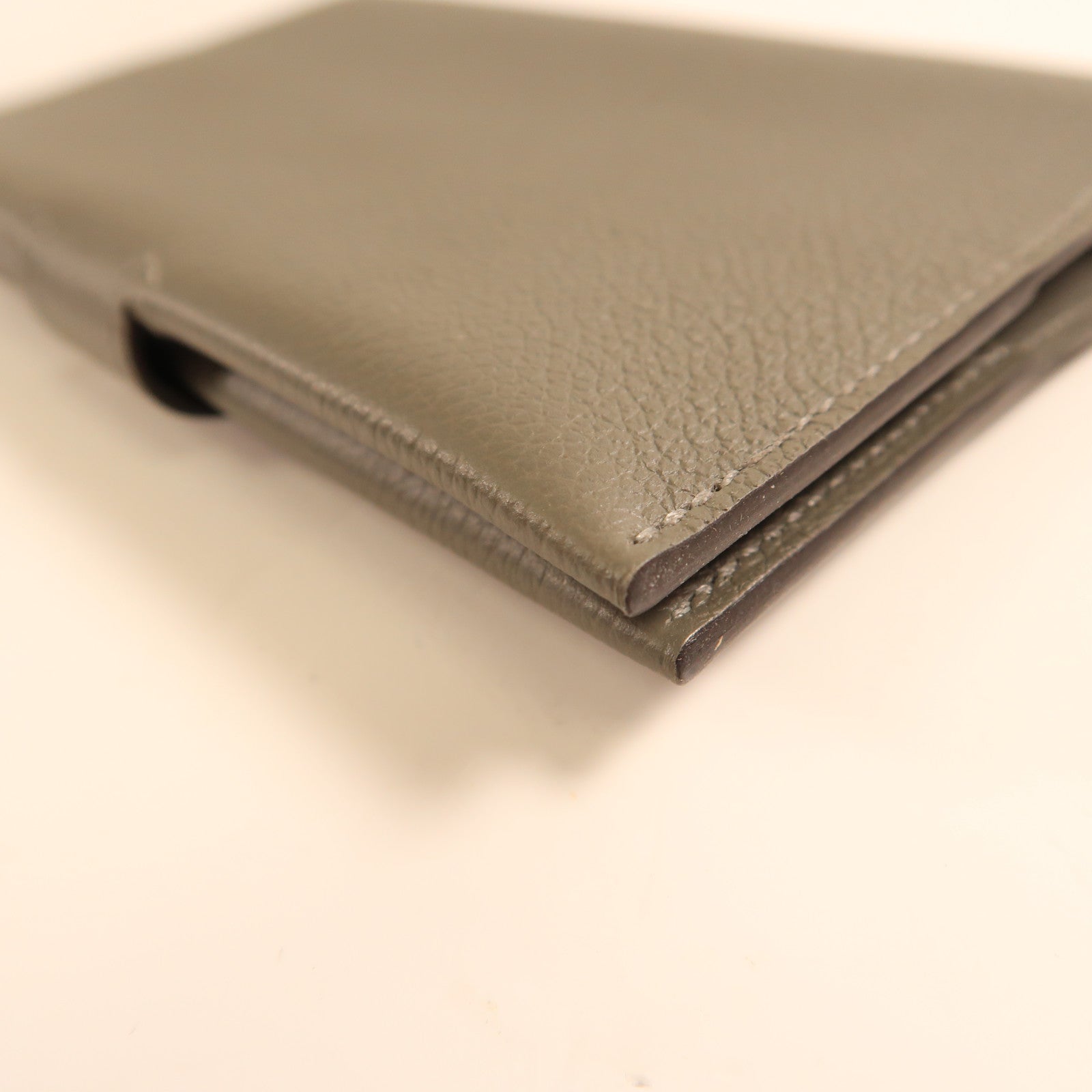 HERMES 【激減優惠】Evercolor皮革R.M.S Passport Holder護照套Gris Meyer