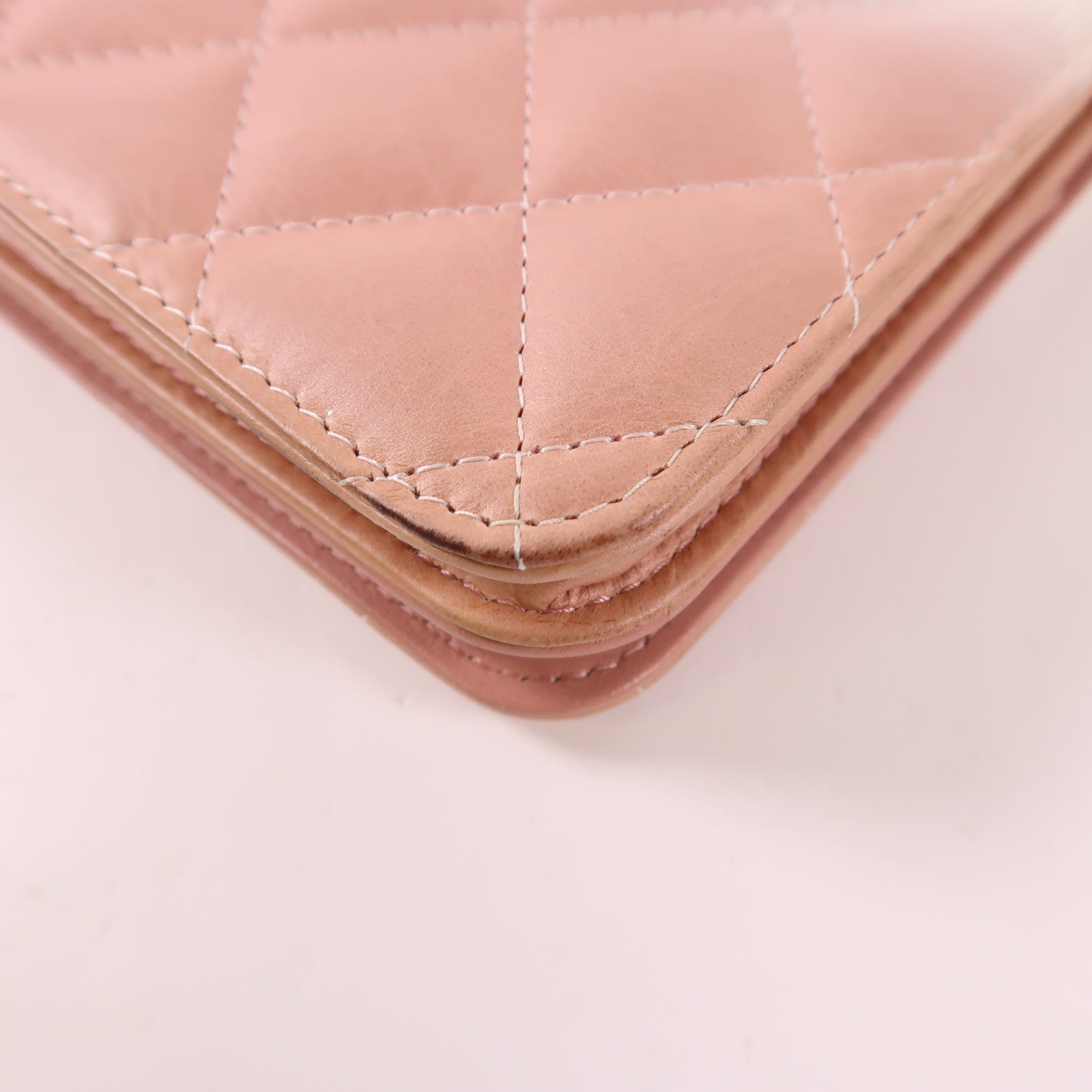 CHANEL 漆皮皮革/牛皮皮革WOC Wallet On Chain銀扣鏈帶肩背袋