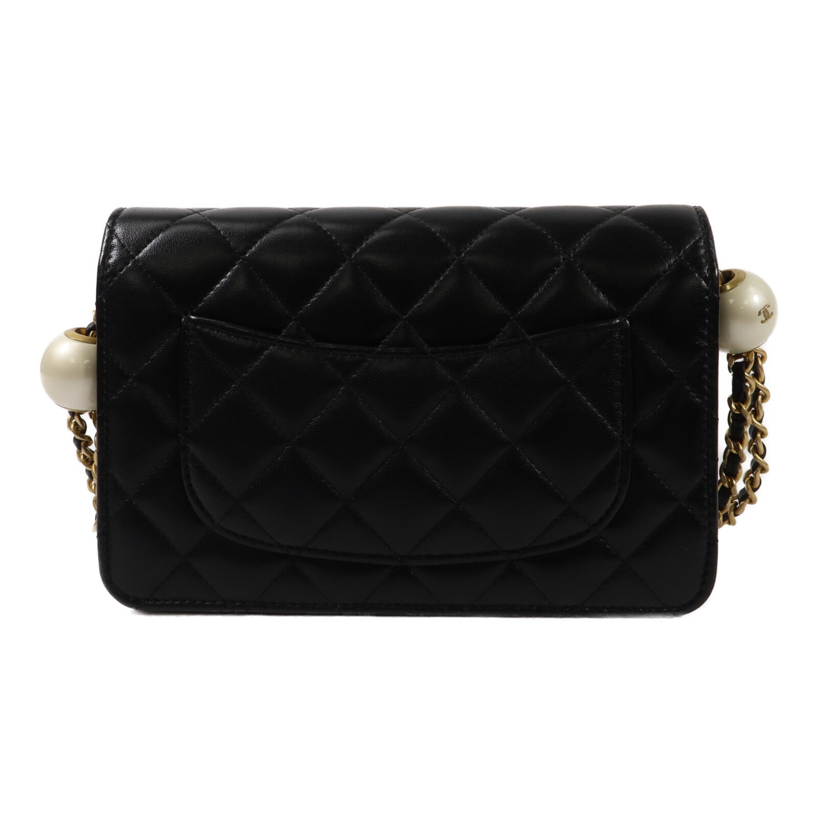 CHANEL 羊皮皮革WOC Wallet On Chain鏈帶肩背袋