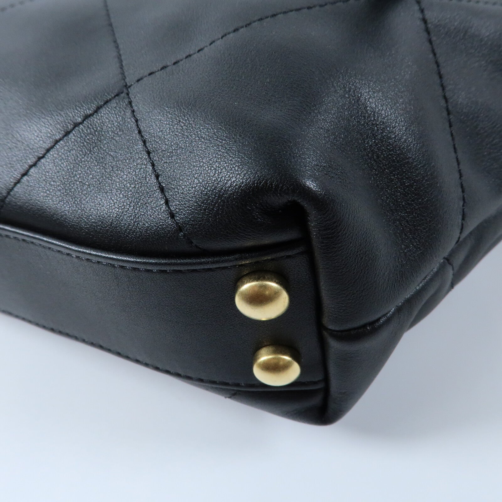 CHANEL 【激減優惠】牛皮皮革Small Chain Tote金扣鏈帶手挽袋