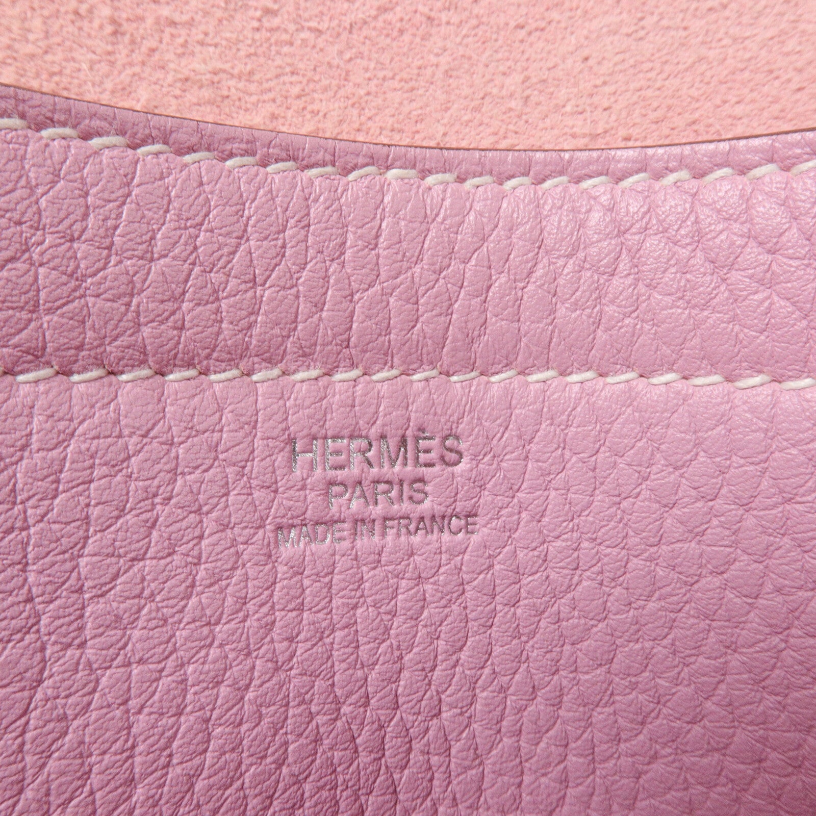 HERMES Clemence皮革Cabasellier 31肩背袋Mauve Sylvestre