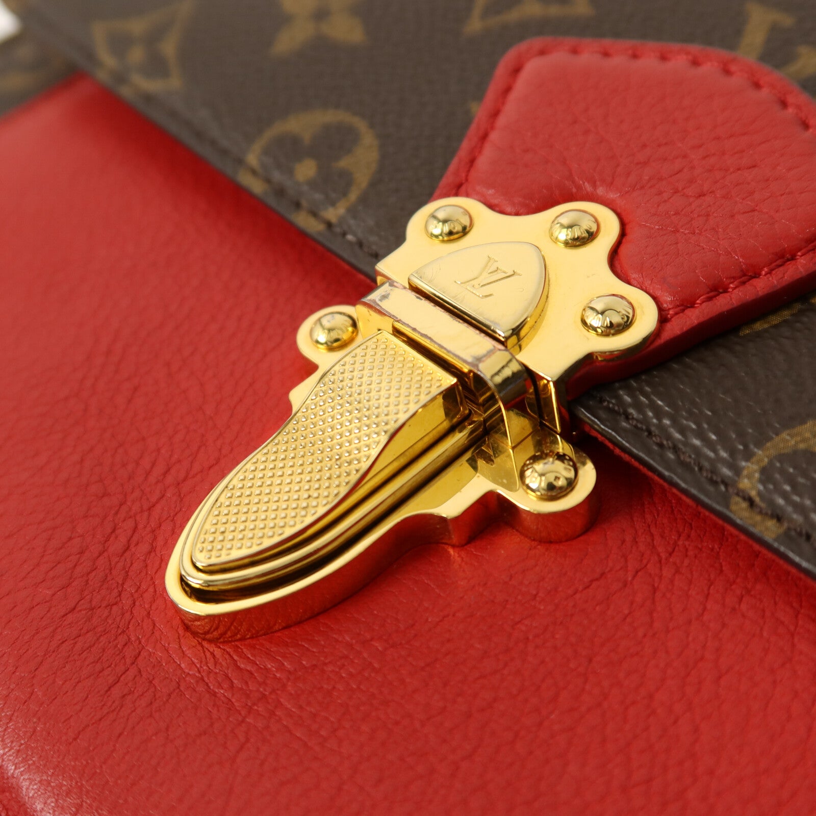LOUIS VUITTON Monogram Victoire金扣鏈帶肩背袋