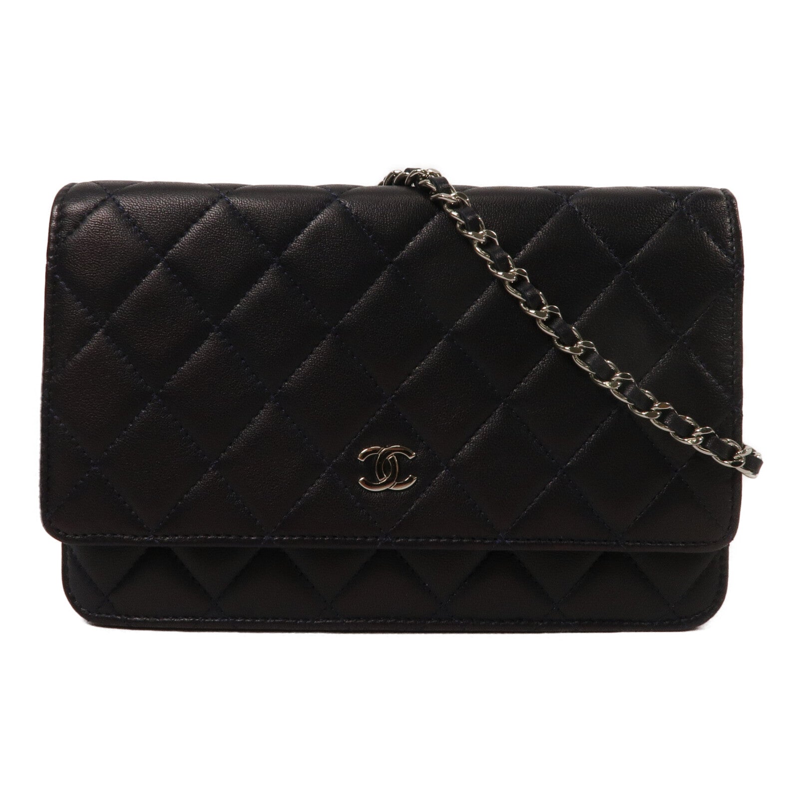 CHANEL 羊皮皮革WOC Wallet On Chain鏈帶肩背袋