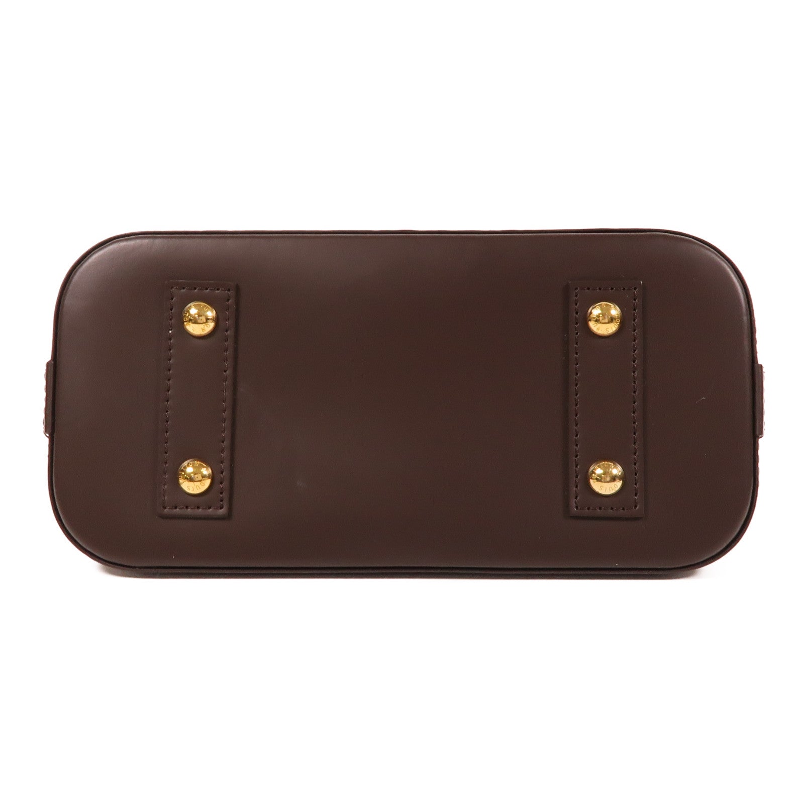 LOUIS VUITTON Damier Ebene Alma BB金扣手挽肩背兩用袋啡色
