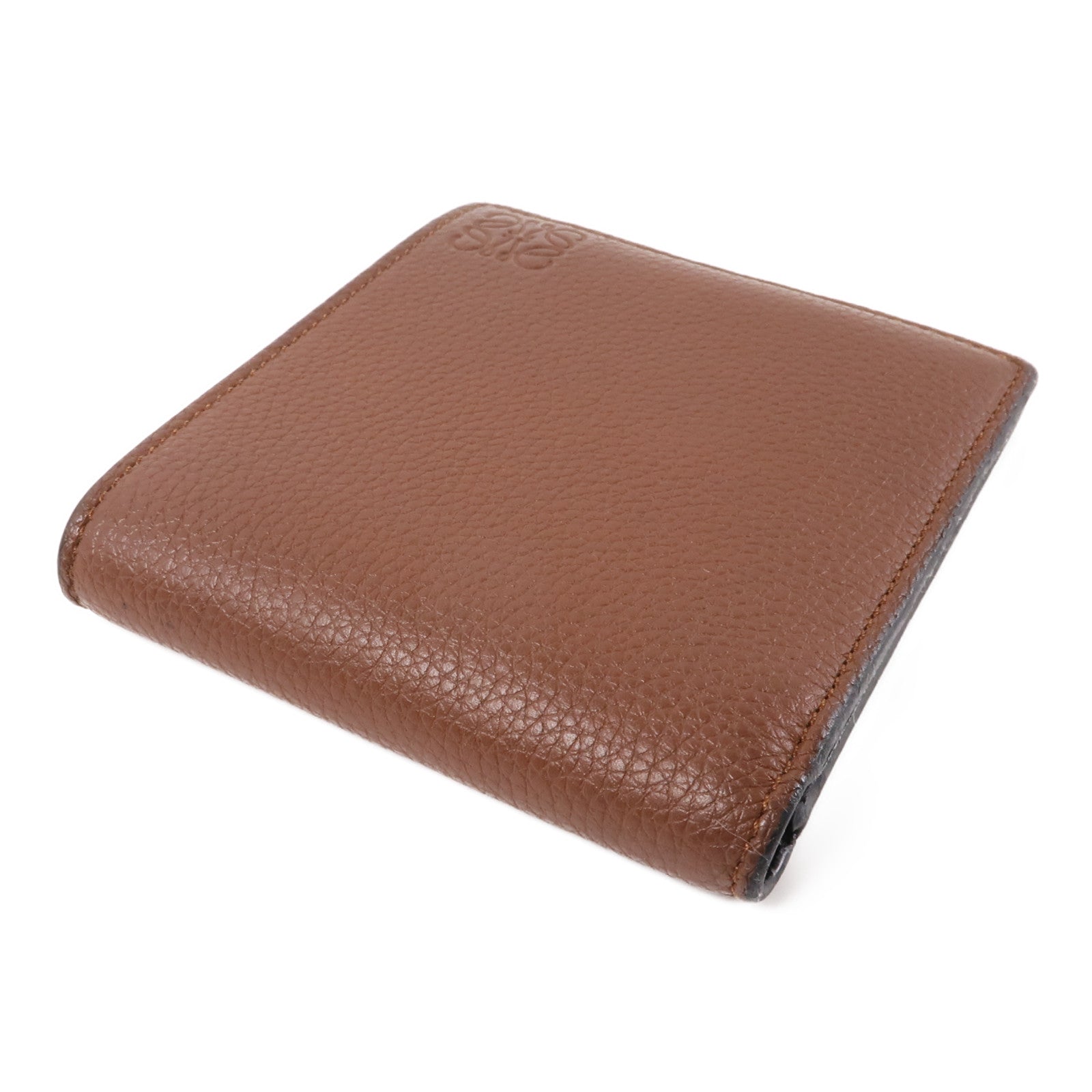 LOEWE 牛皮皮革Wallet錢包棕色