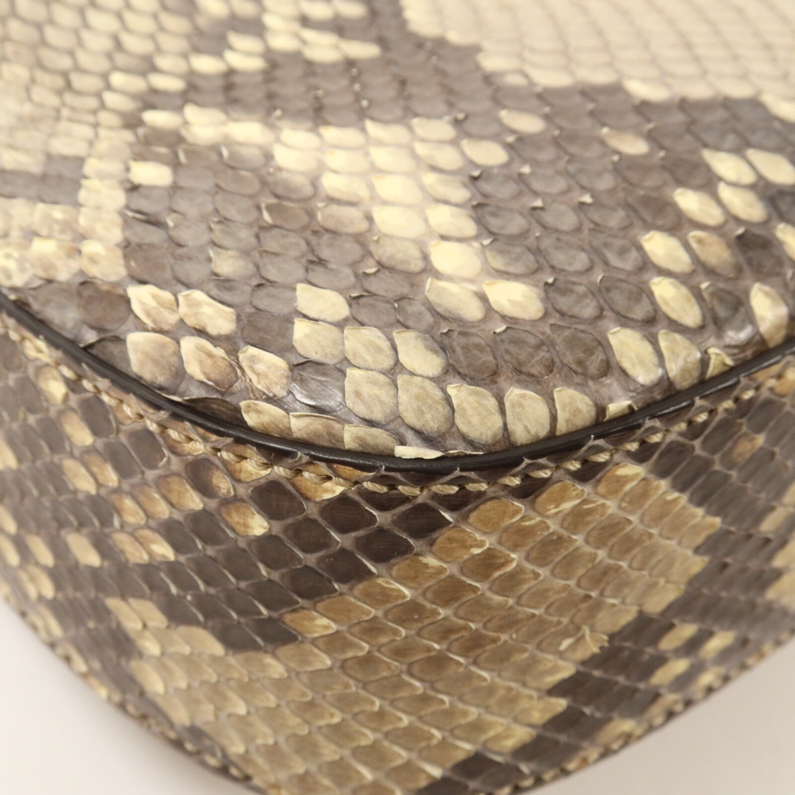 GUCCI 蛇皮皮革Lady Web Small手挽肩背兩用袋