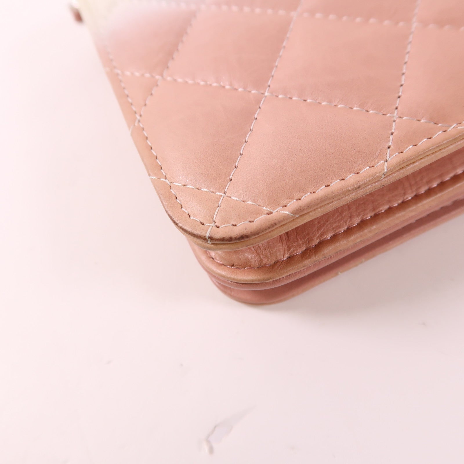 CHANEL 漆皮皮革/牛皮皮革WOC Wallet On Chain銀扣鏈帶肩背袋