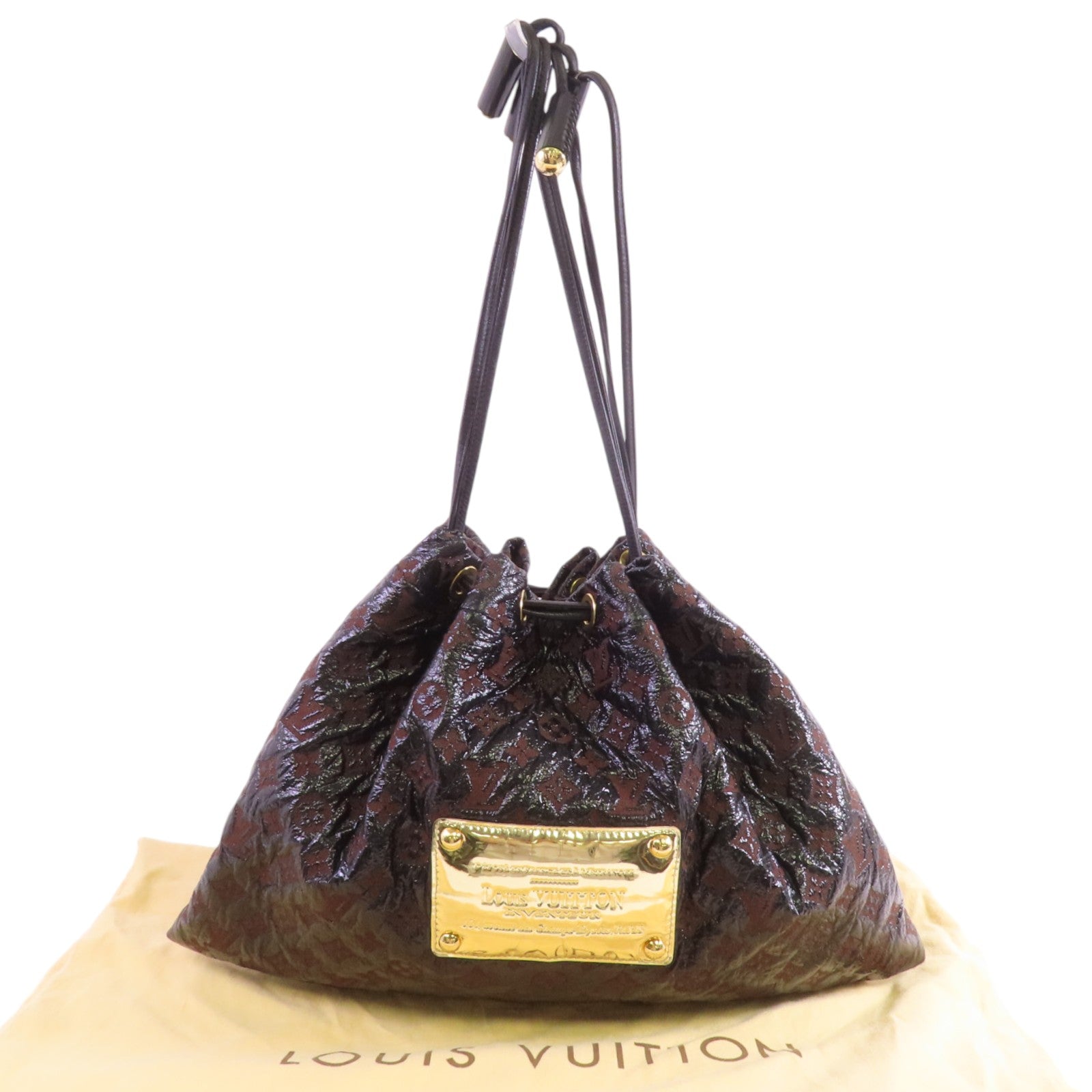 LOUIS VUITTON LV Envinil Squishy Golden Shoulder Bag M95259 Monogram Jacquard