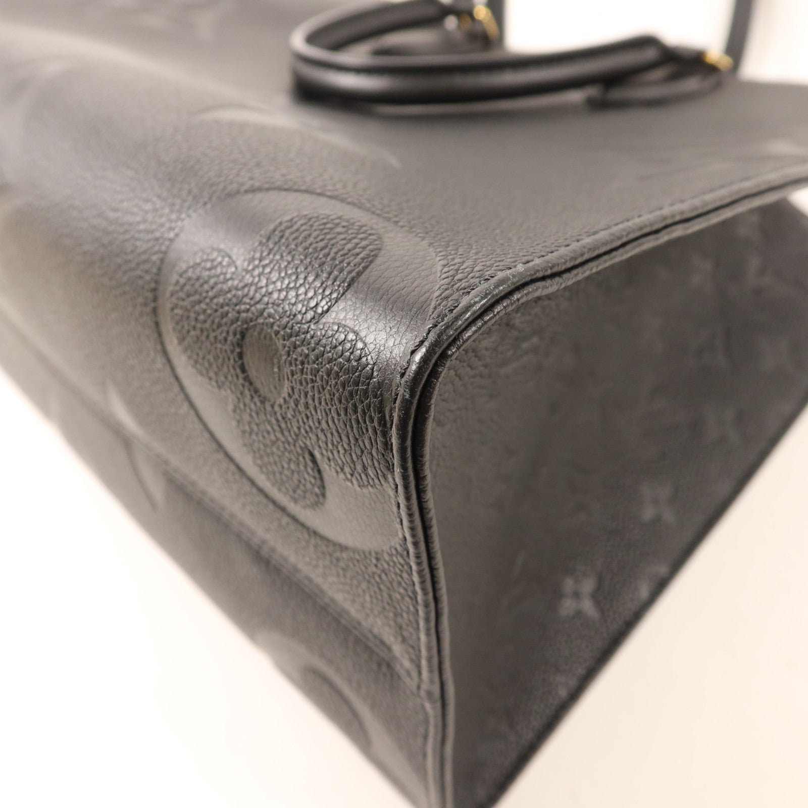 LOUIS VUITTON Monogram Empreinte On The Go MM金扣手挽肩背兩用袋