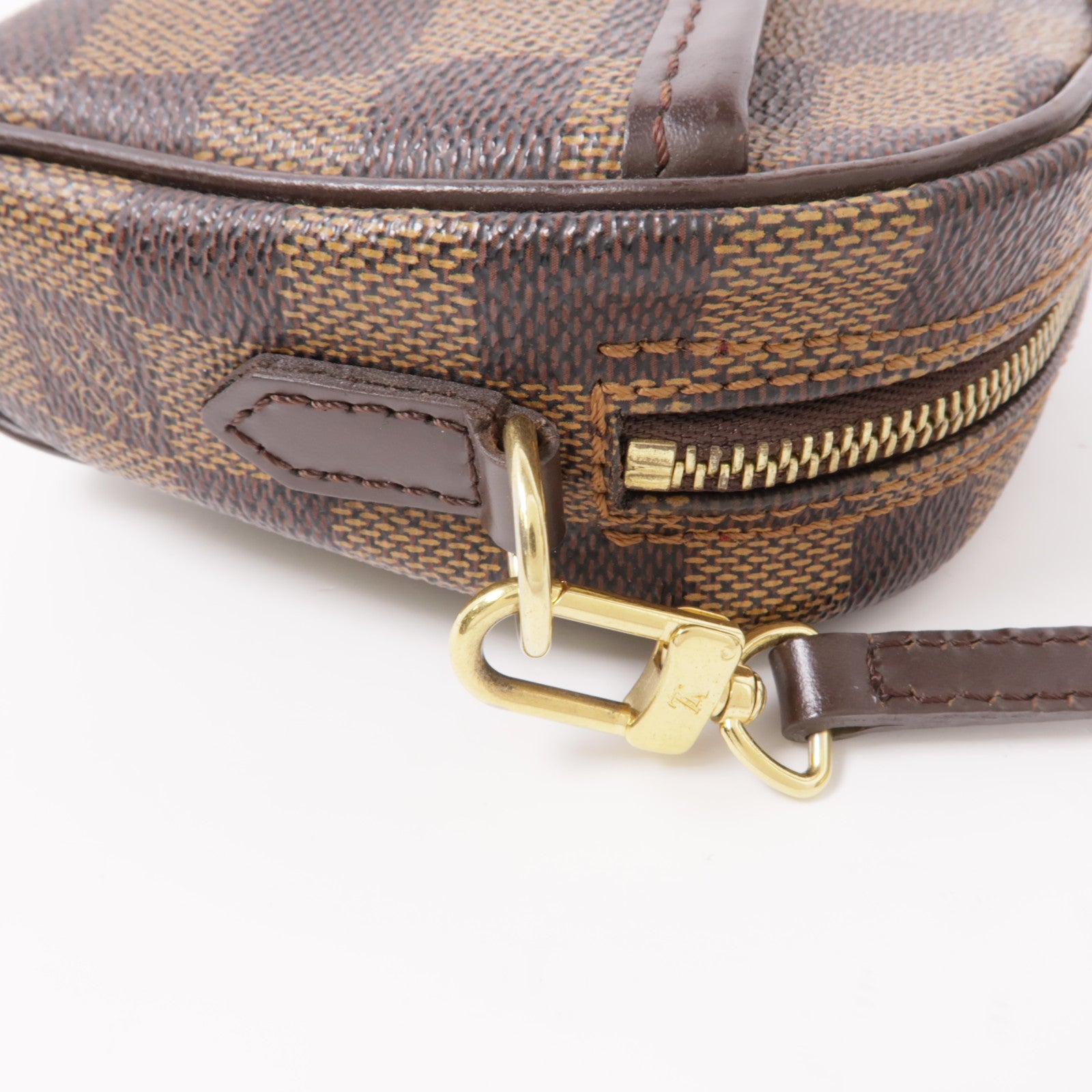 LOUIS VUITTON 【激減優惠】Damier Pochette Ipanema金扣肩背袋